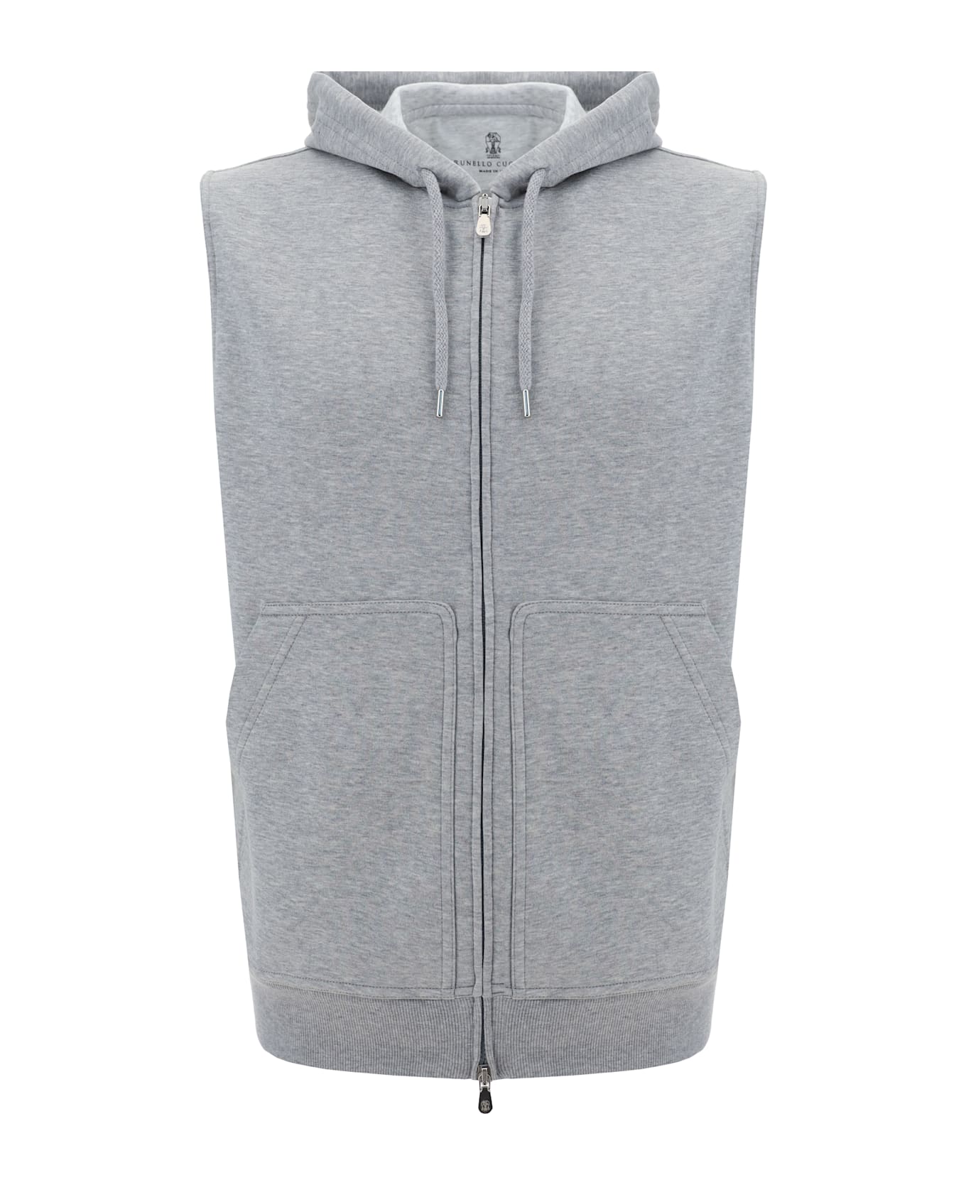 Brunello Cucinelli Hooded Vest - Grigio Medio