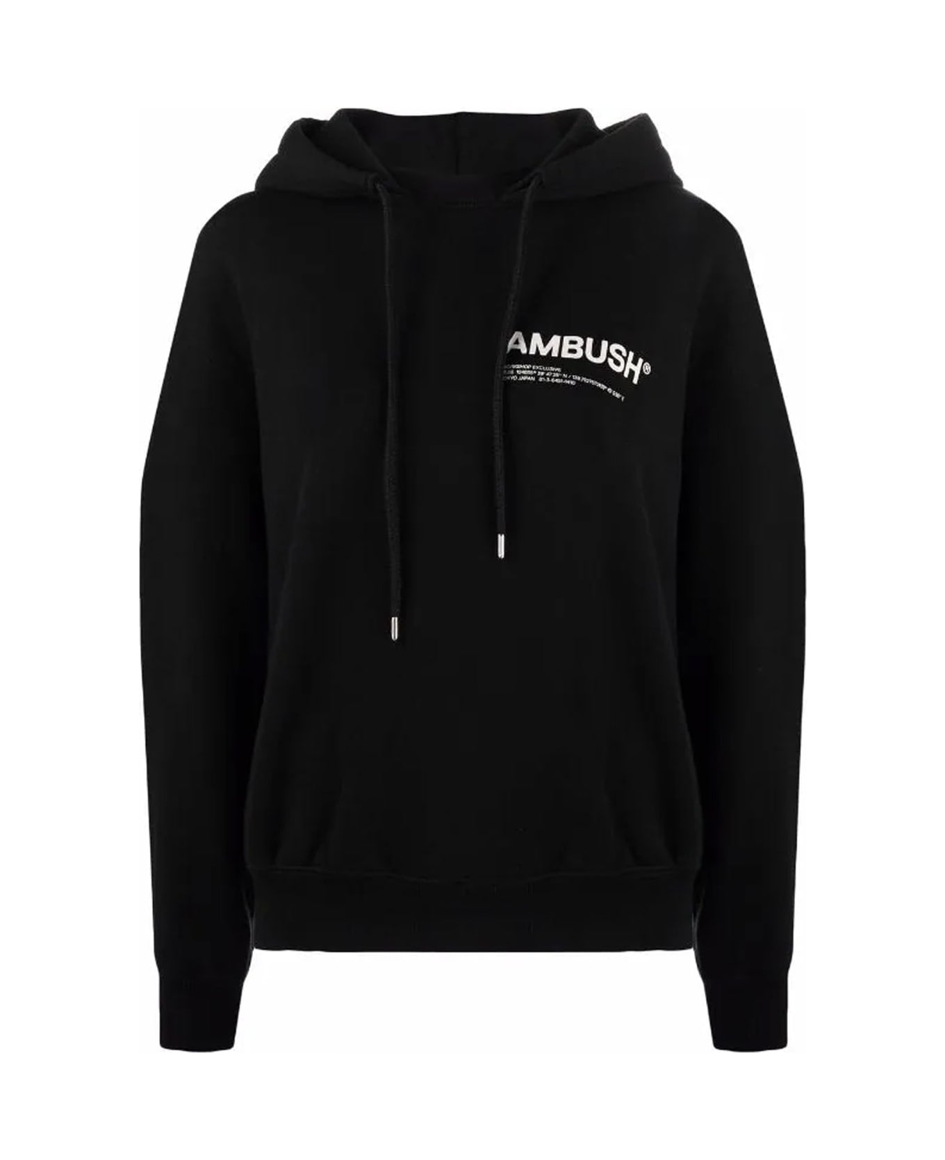 AMBUSH Logo Hooded Sweatshirt - Black