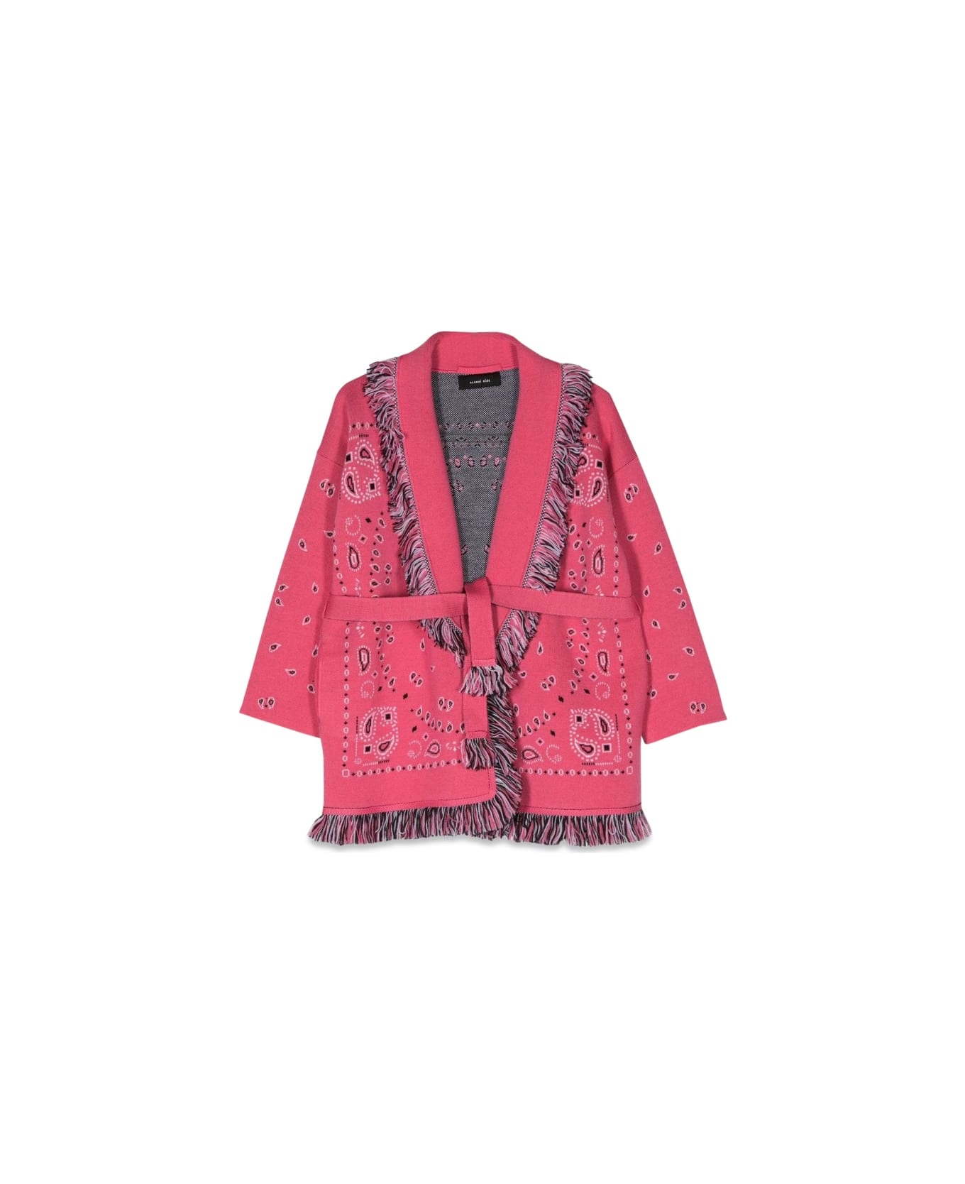 Alanui Jacquard Cardigan - FUCHSIA