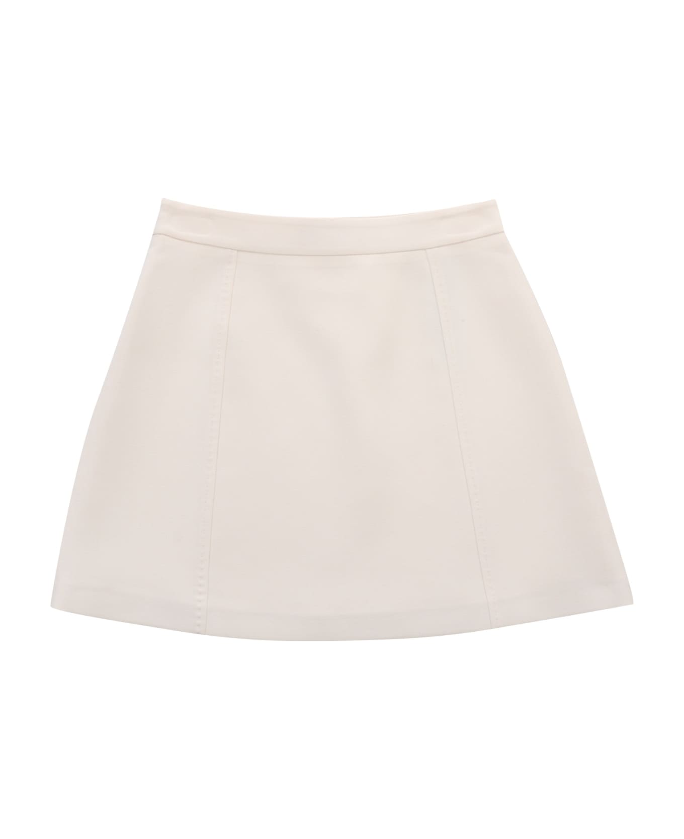 Max&Co. White Mini Skirt - WHITE