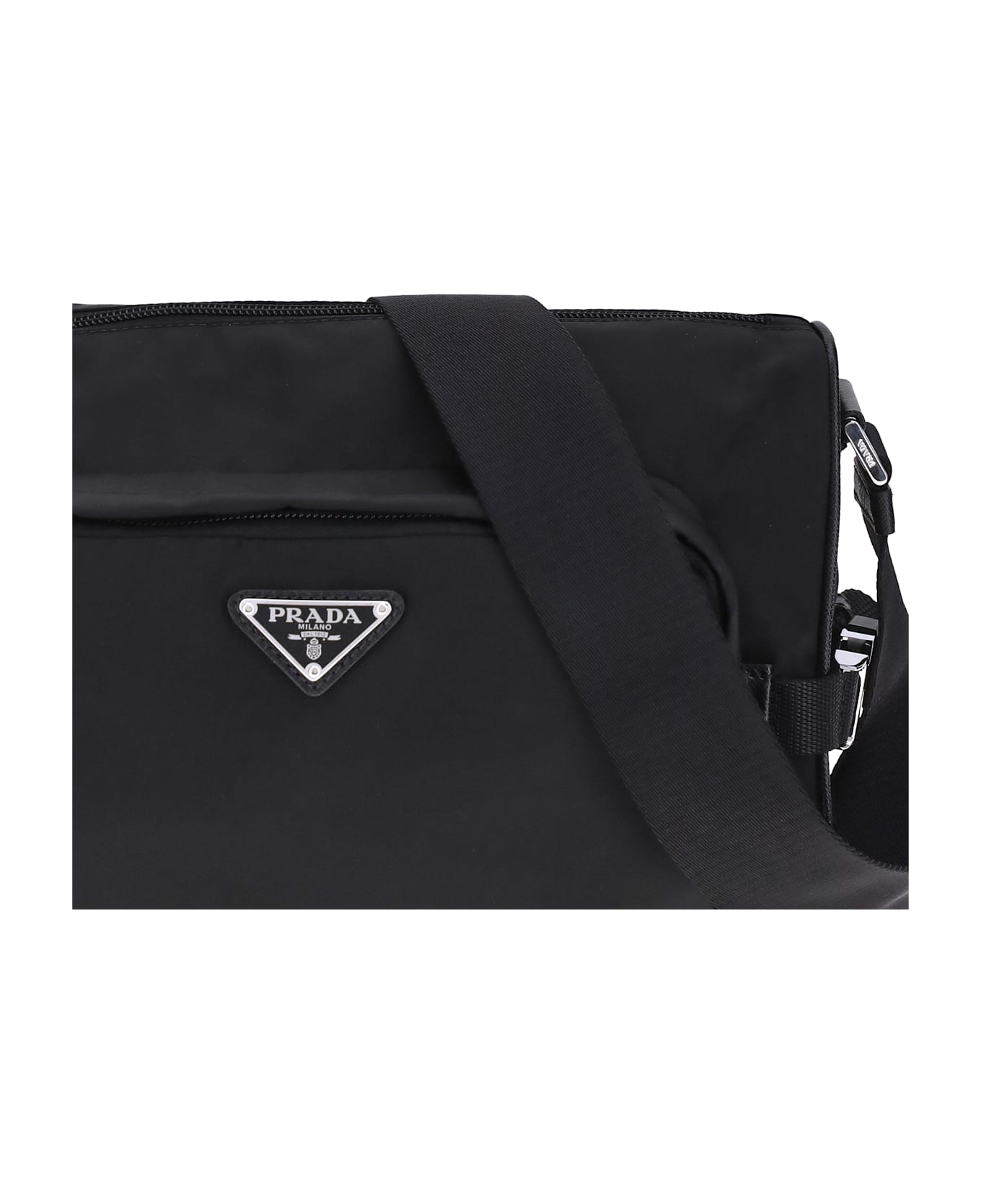 Prada Shoulder Bag In Re-nylon And Saffiano