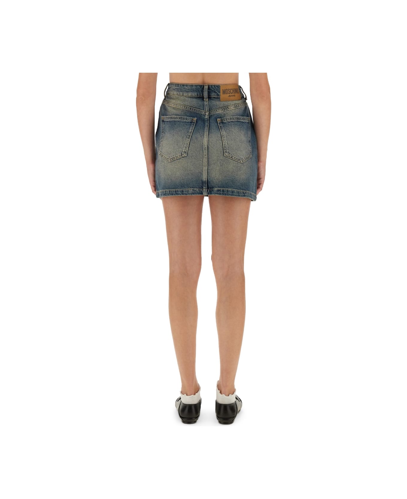 M05CH1N0 Jeans Denim Skirt - DENIM