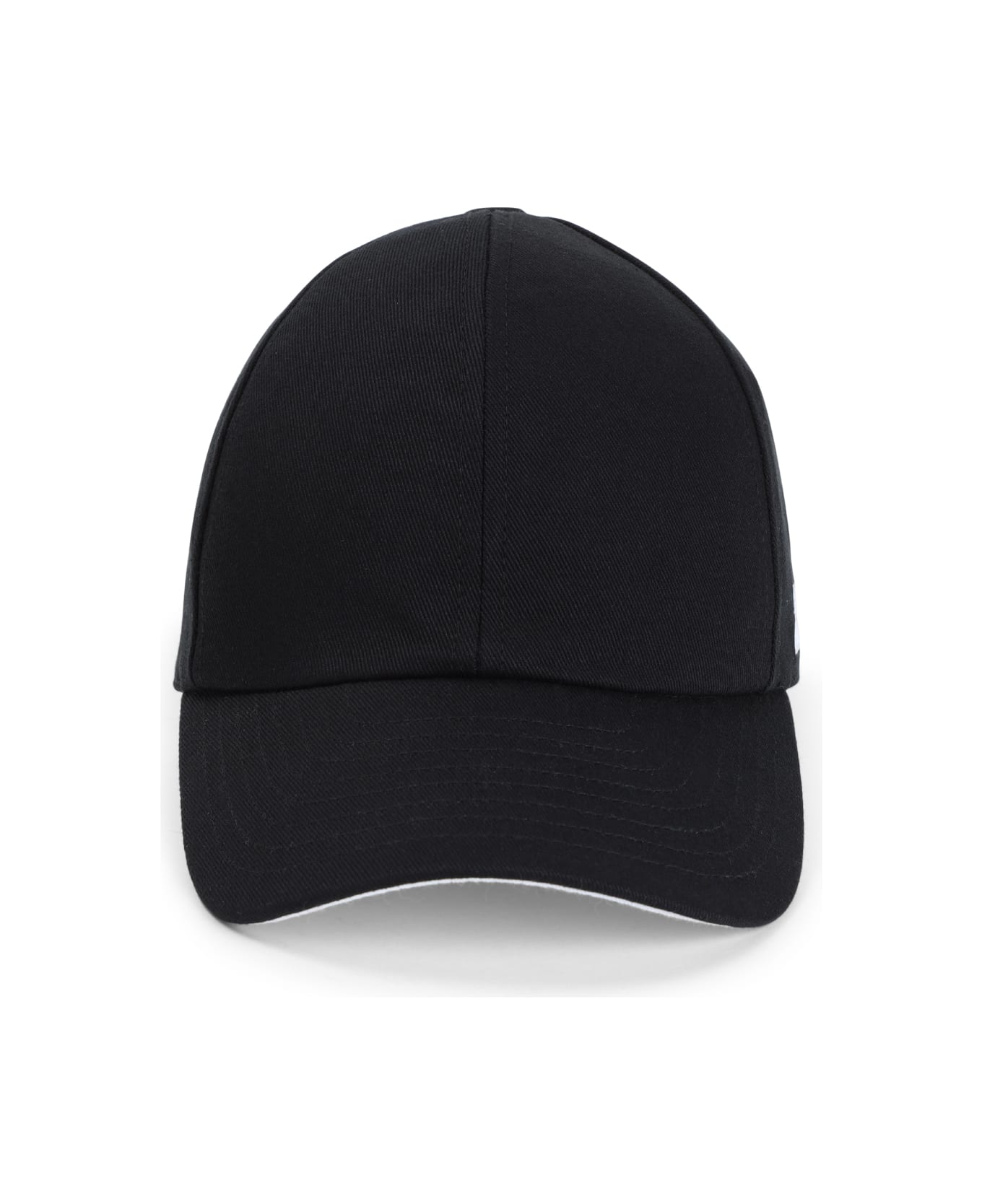 Courrèges Signature Cotton Cap - Black
