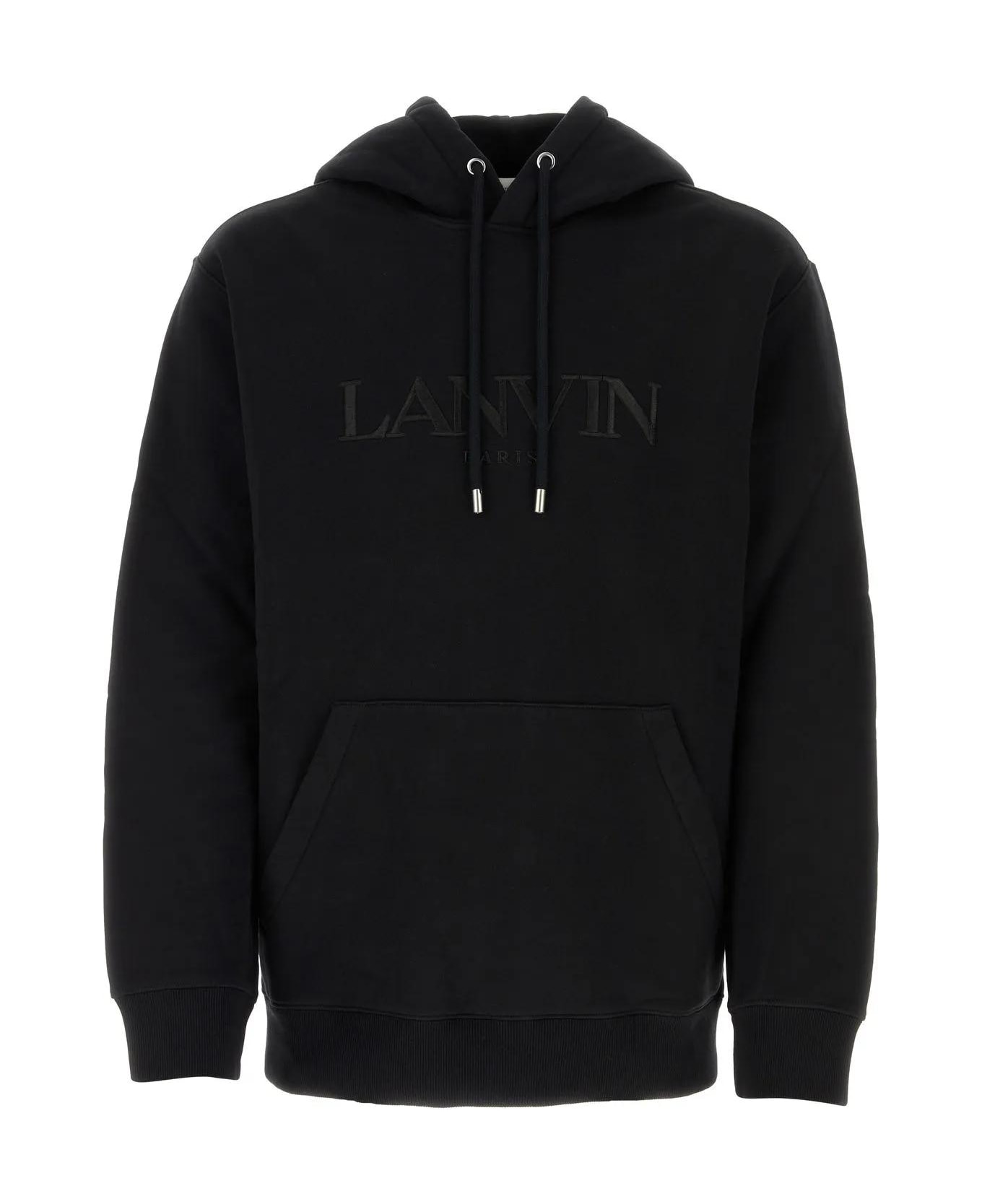 Lanvin Black Cotton Sweatshirt - Black