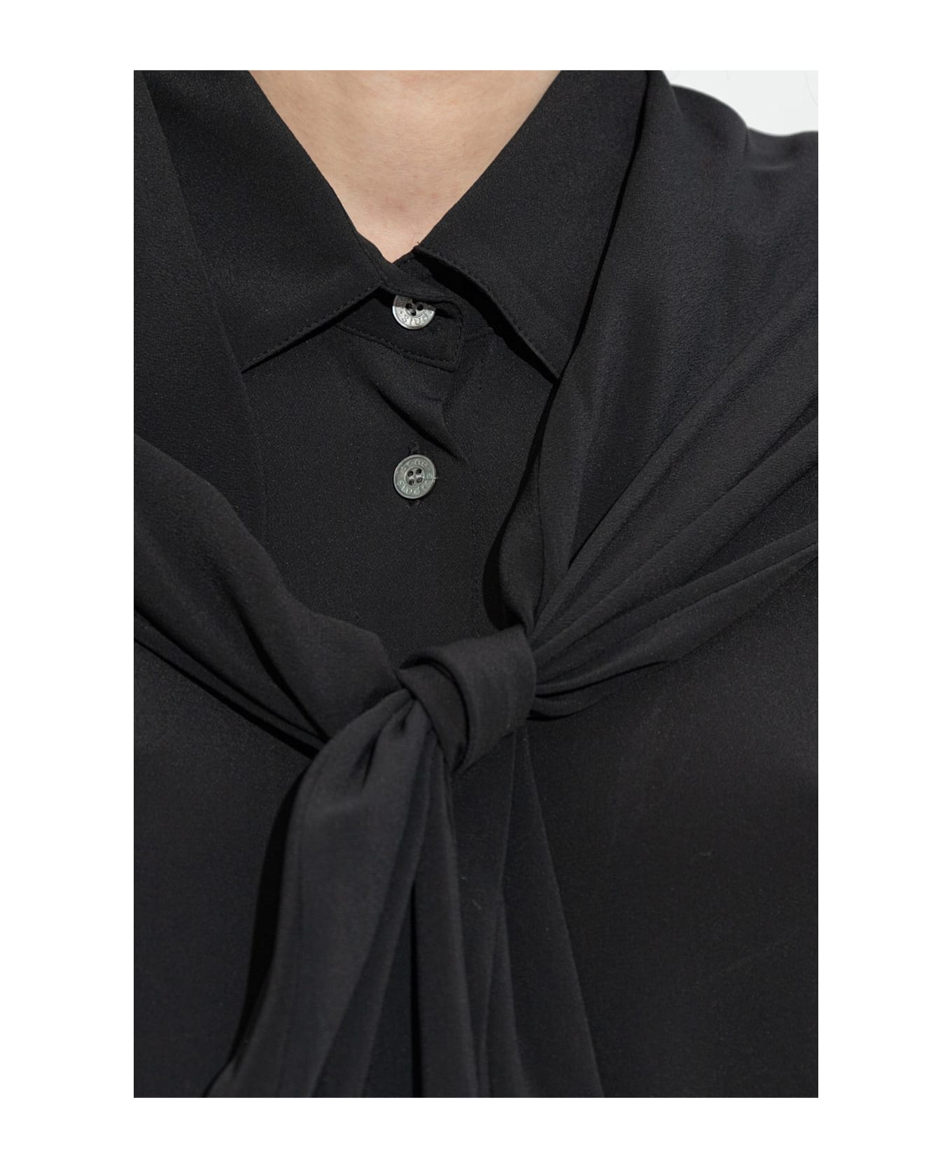 Acne Studios Dress With Collar - nero