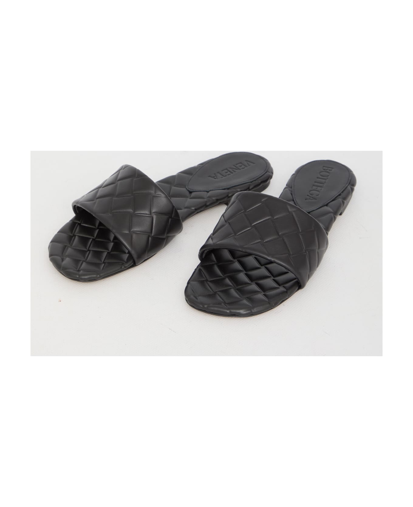 Bottega Veneta Amy Flat Mules - Black