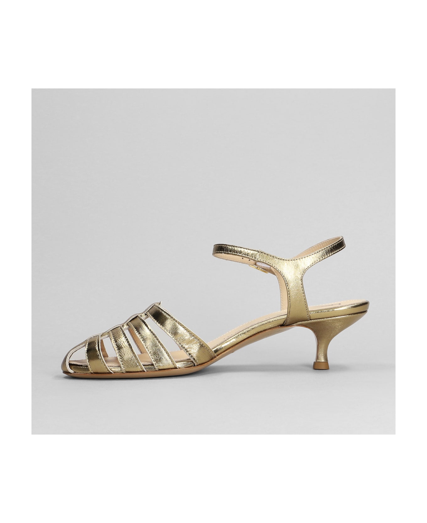 Fabio Rusconi Sandals In Gold Leather - gold