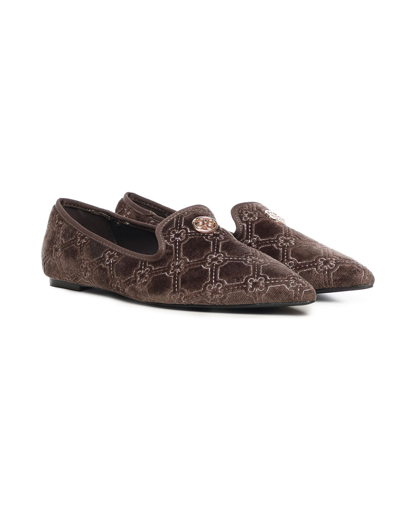 V73 Iris Winter Loafers With Logo - Beige