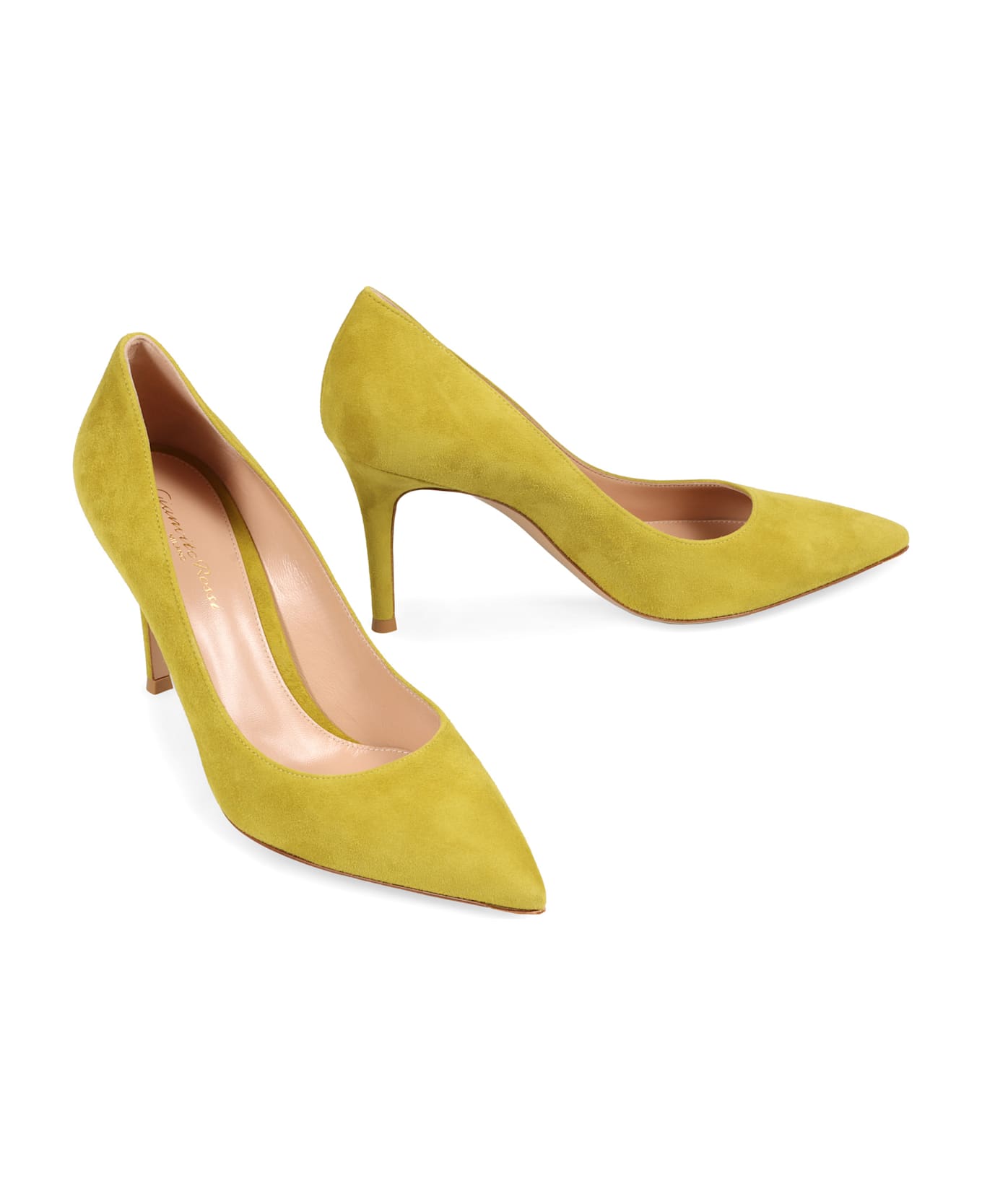 Gianvito Rossi Gianvito 85 Suede Pumps - Mustard