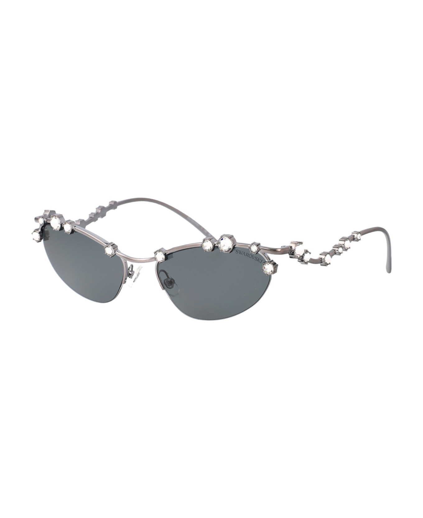 Swarovski 0sk7016 Sunglasses - 400987 Gunmetal