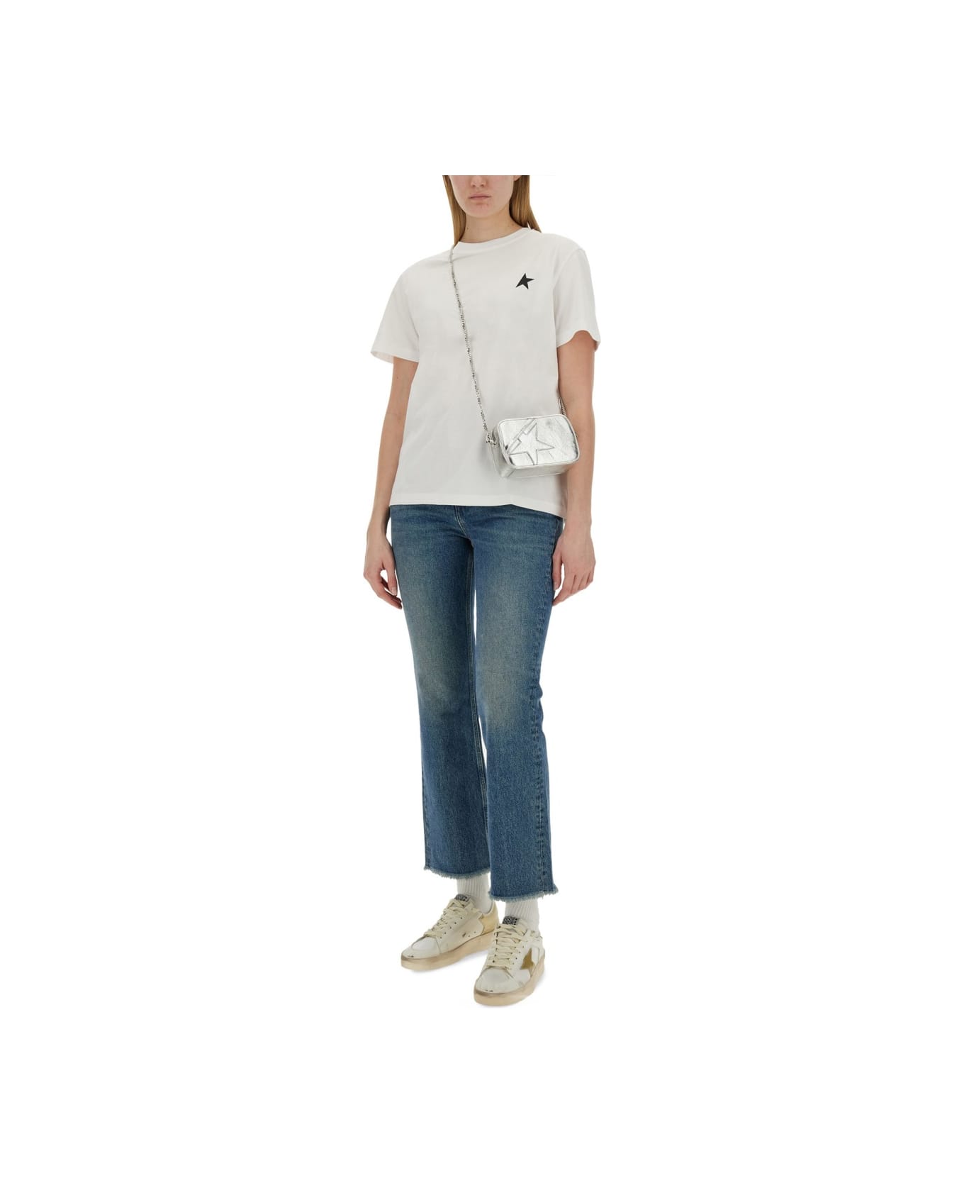 Golden Goose Jersey T-shirt - WHITE