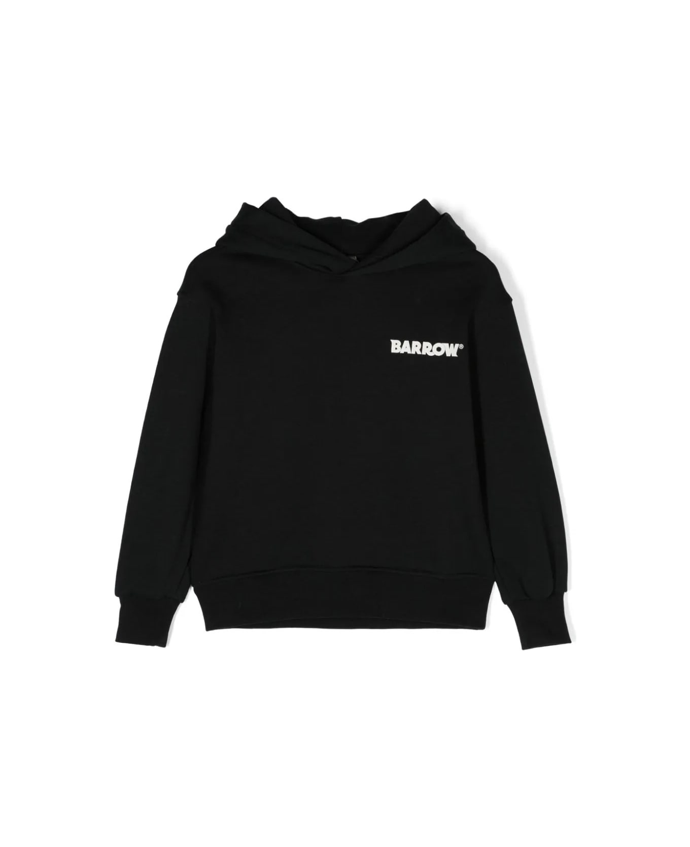 Barrow Black Hoodie With Front And Back Logo - Black