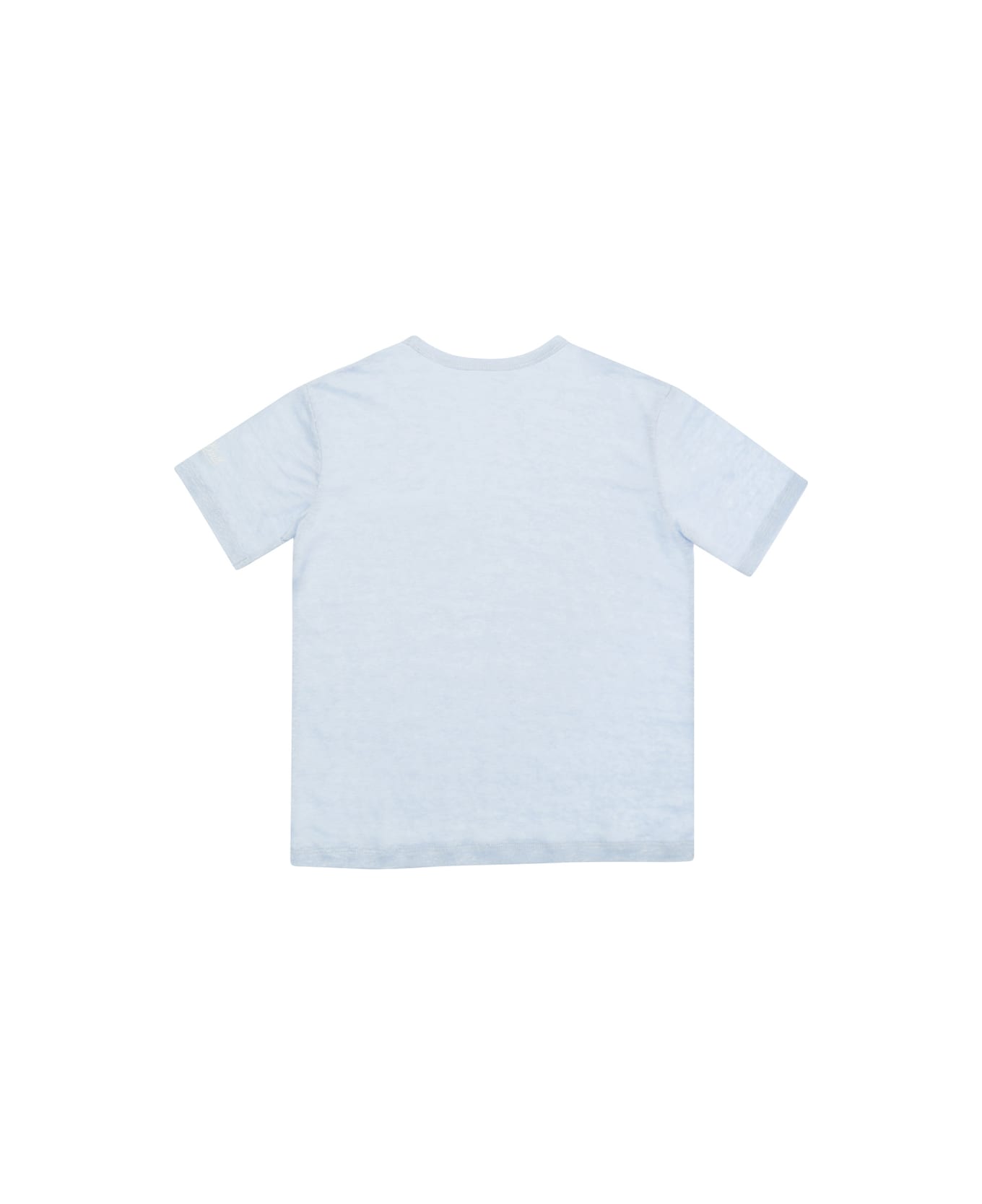 MC2 Saint Barth 'alex' Light Blue T-shirt With A Patch Pocket In Jersey Baby - Light blue Tシャツ＆ポロシャツ