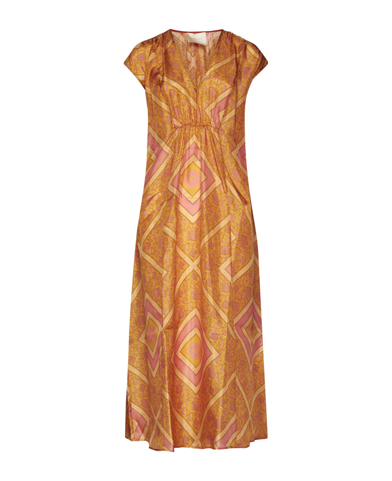 Momonì Dress - Arancio/fucsia
