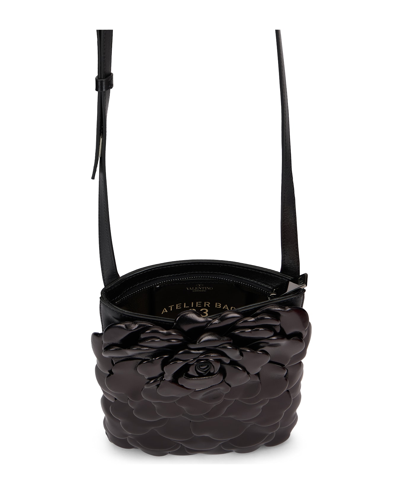 Valentino Garavani Elegant And Versatile Black Crossbody Bag - black