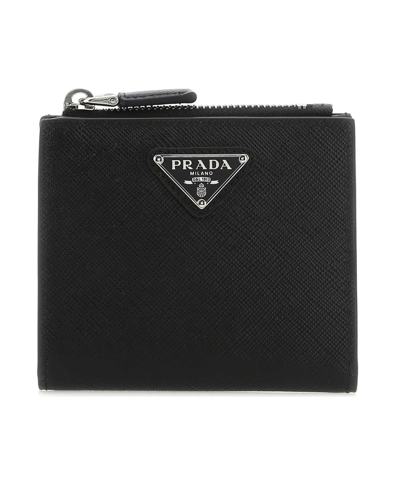 Prada Black Leather Wallet - F0002