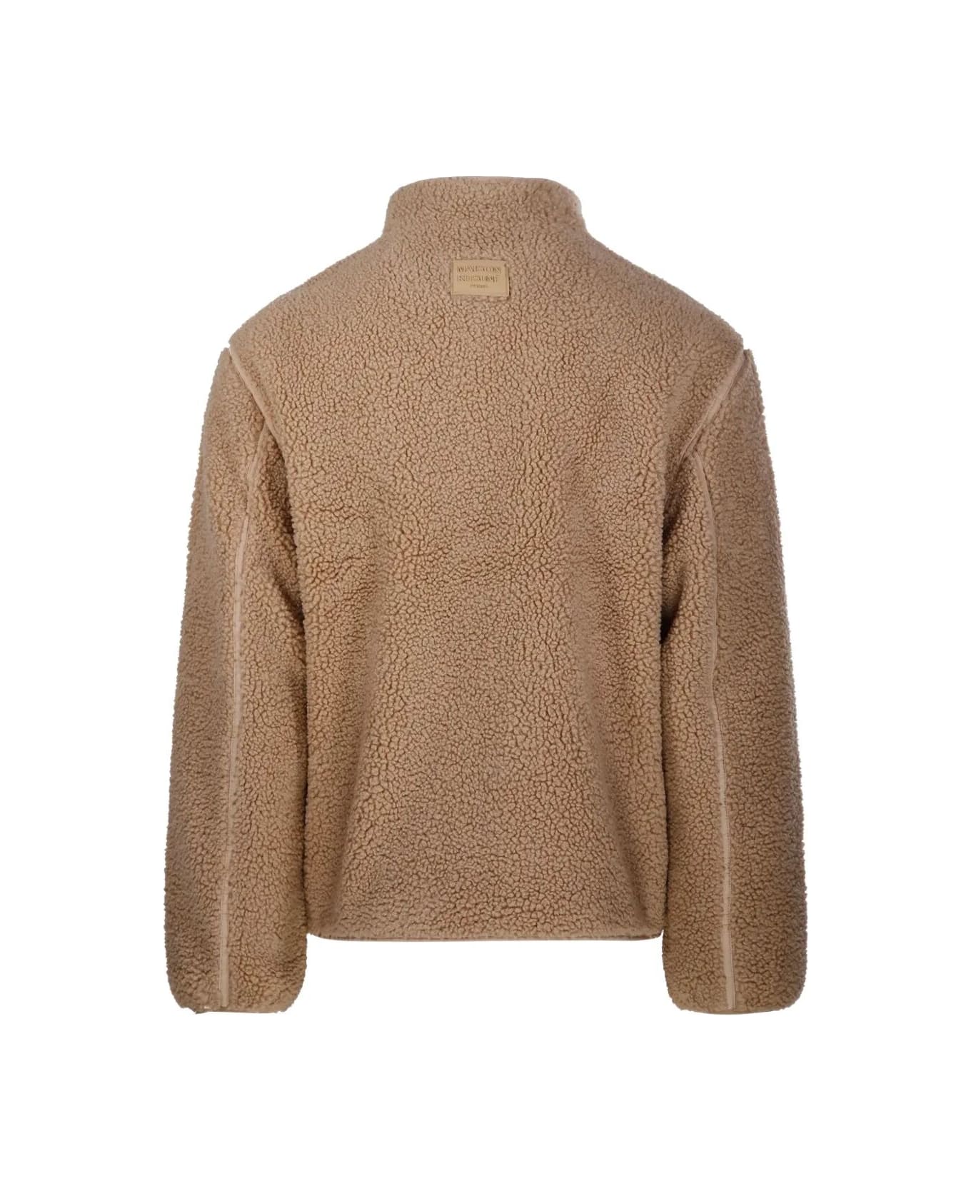 Maison Kitsuné Fleece Jacket - Tan Beige