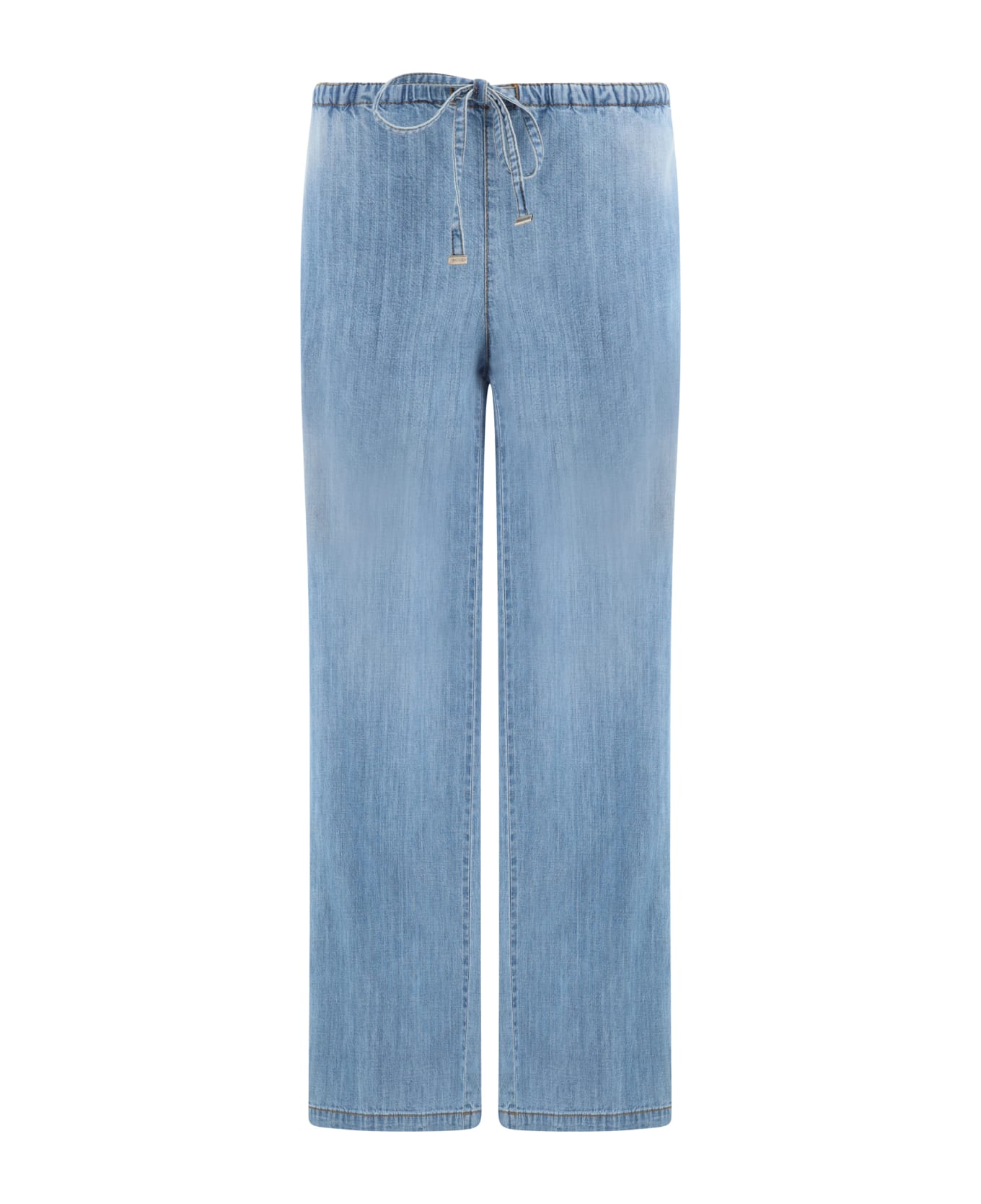 Ermanno Scervino Gray Cotton Blend Loose Fit Boyfriend Jeans main image 1