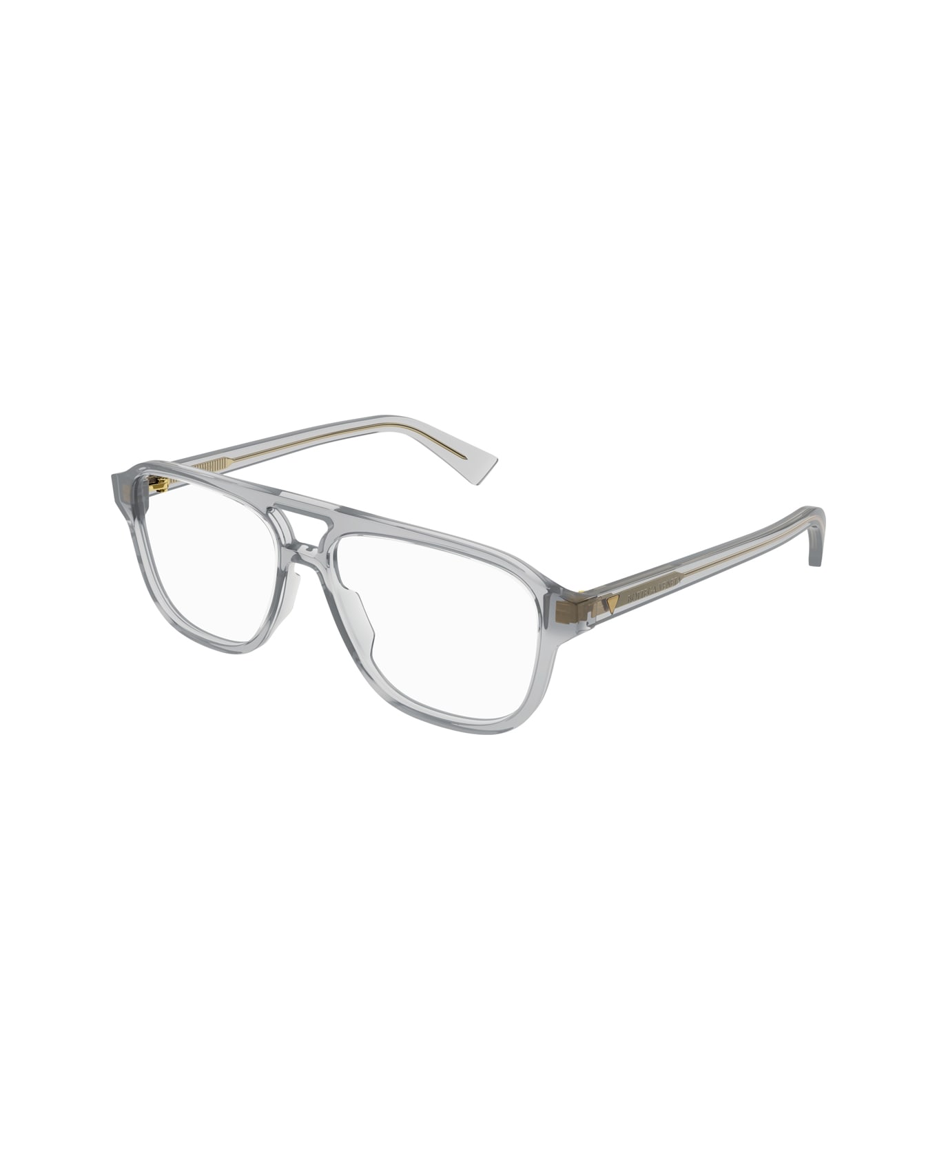 Bottega Veneta Eyewear Bottega Veneta Bv1294o Linea New Classic 004 Grey Trasparent Glasses - Grigio