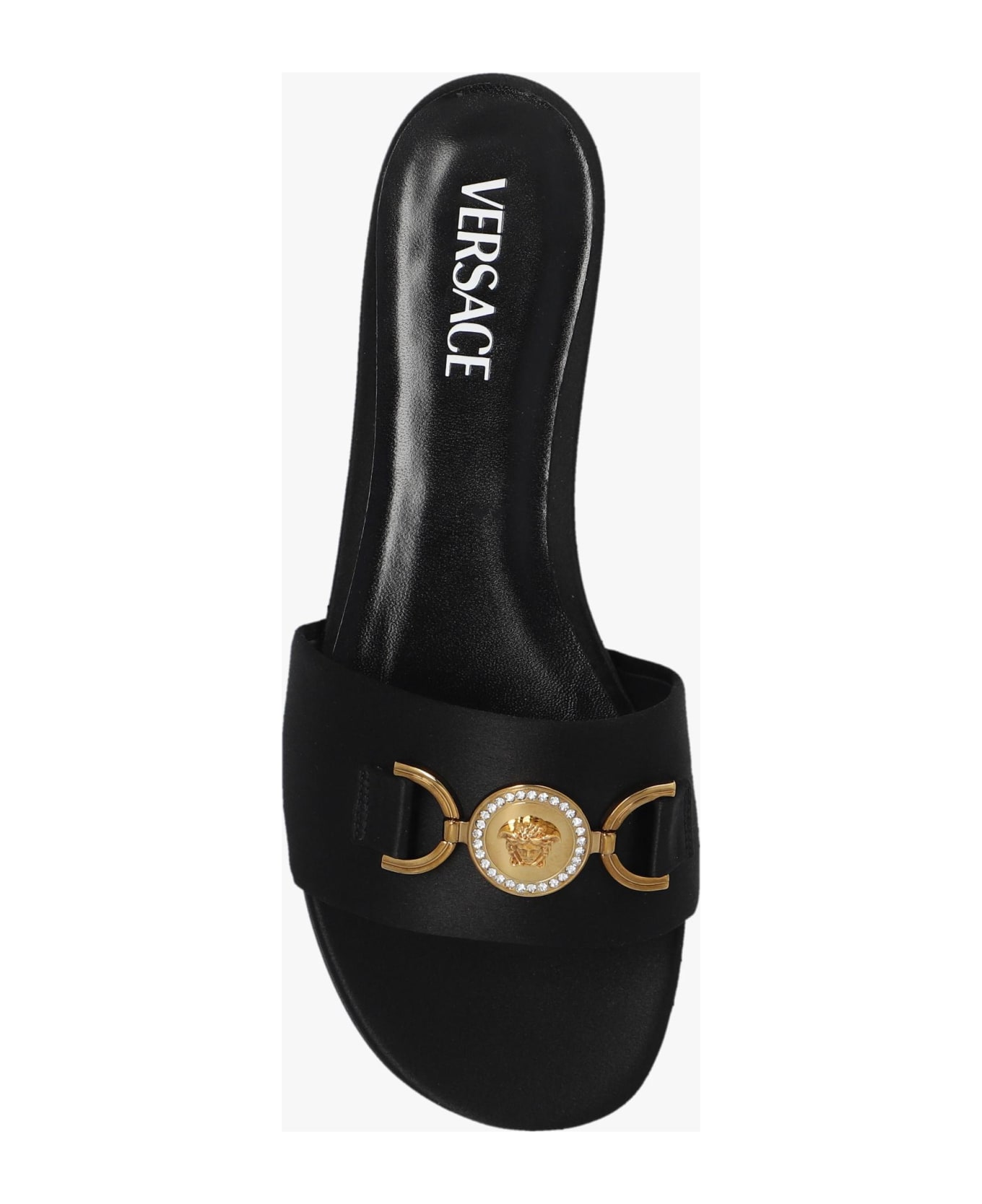 Versace Satin Slides Italist