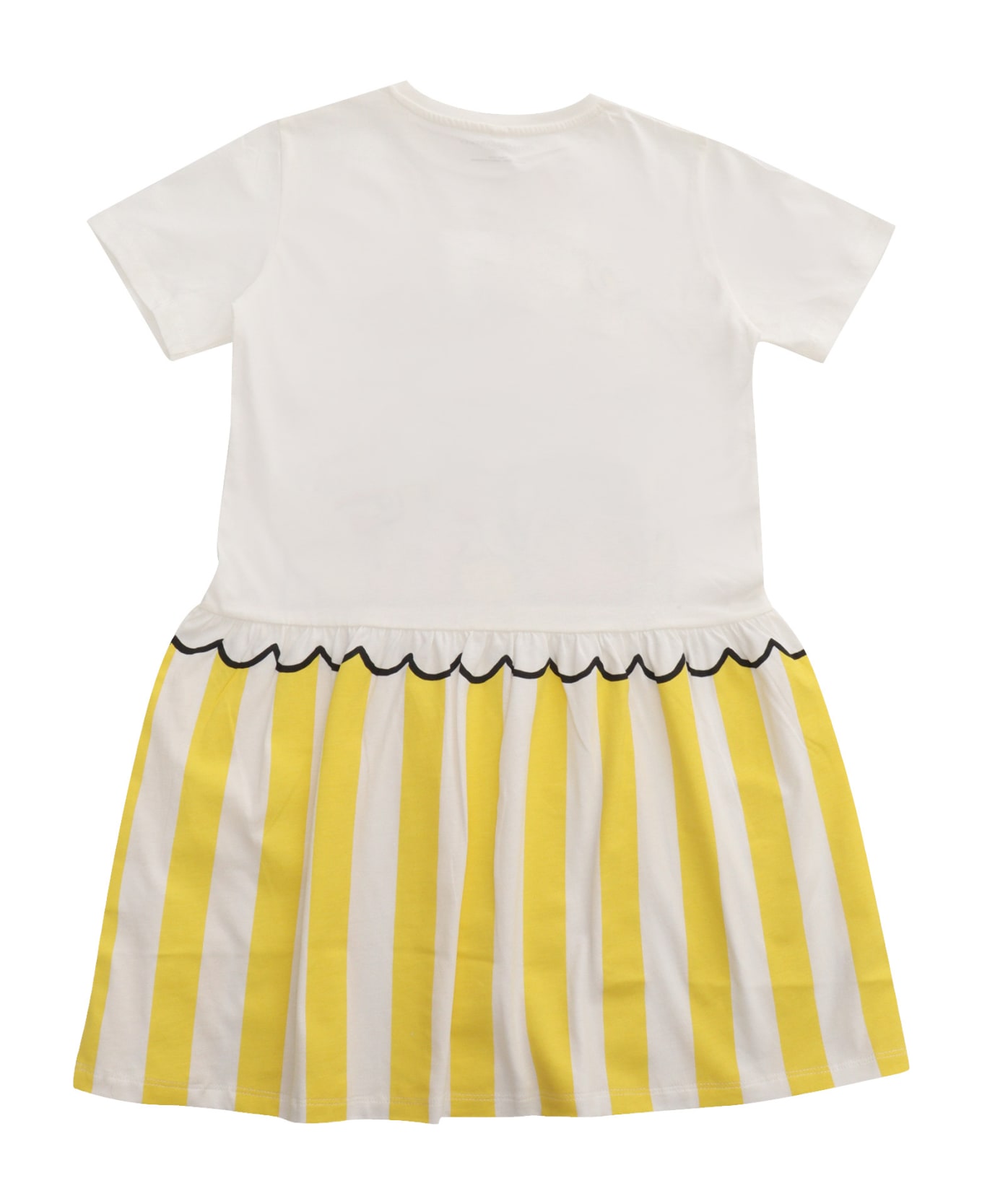 Stella McCartney Kids White Dress With Prints - WHITE ワンピース＆ドレス