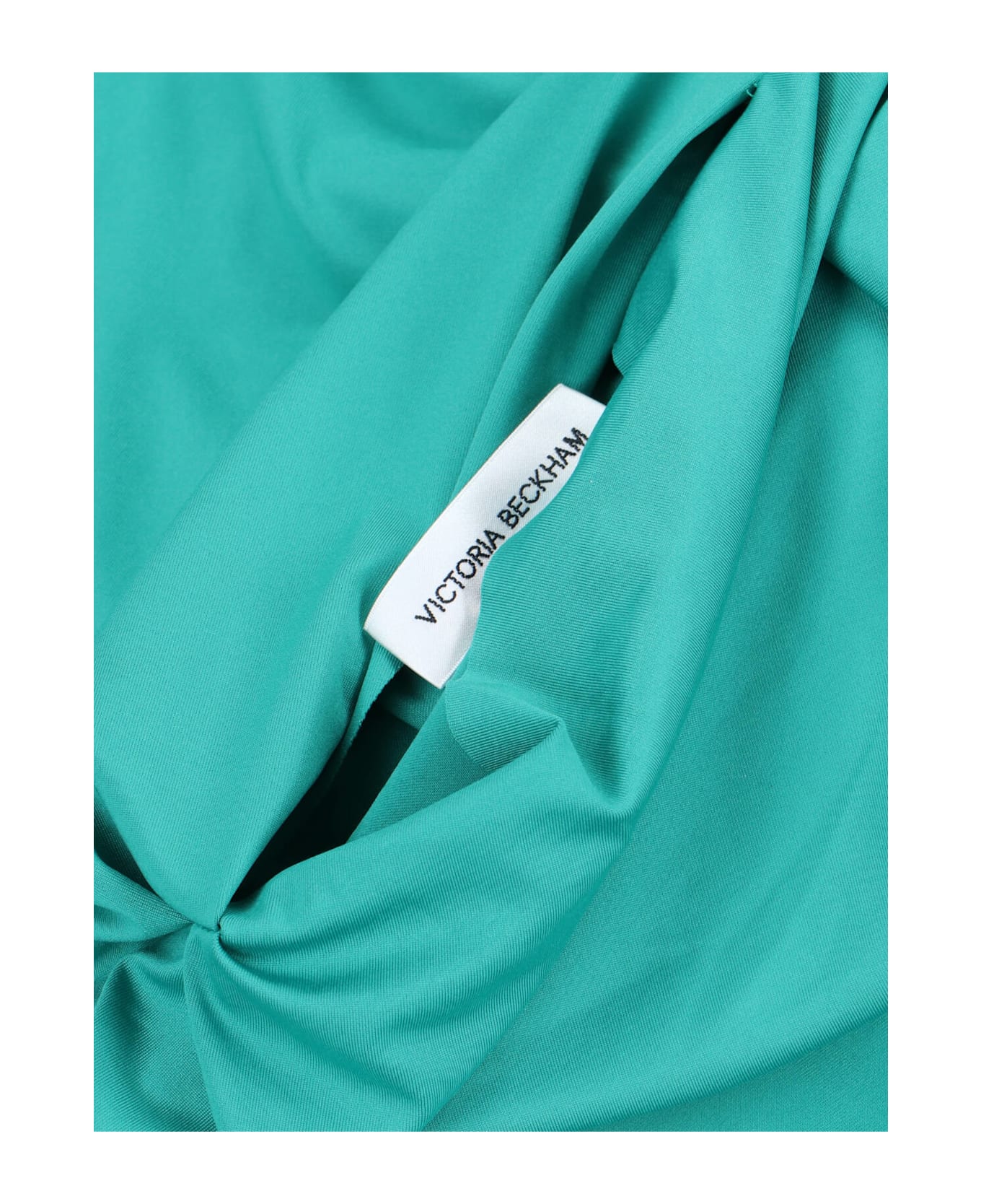 Victoria Beckham Asymmetric Maxi Dress - Green