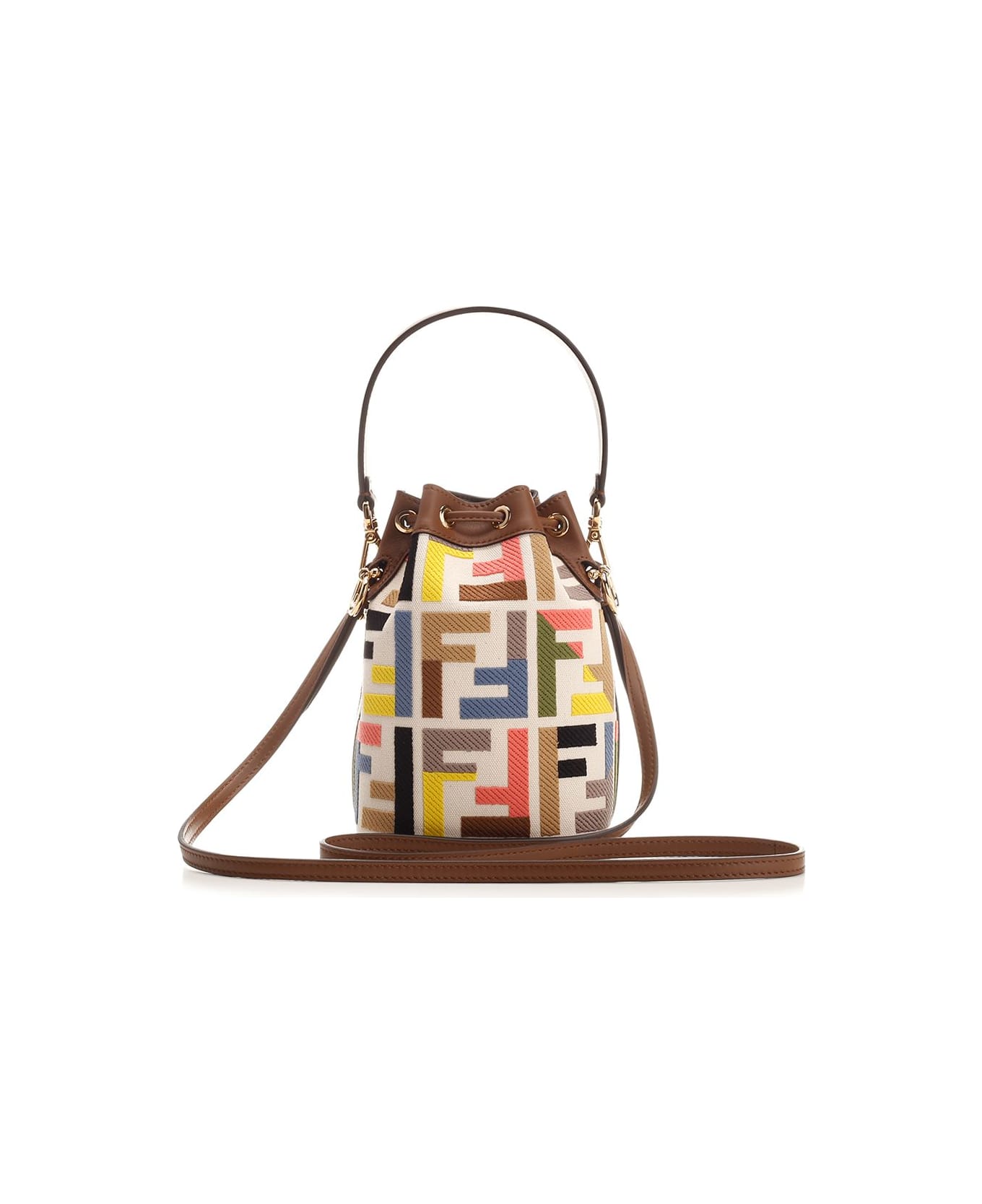 Fendi "mon Tresor" Mini Bucket Bag - Brown