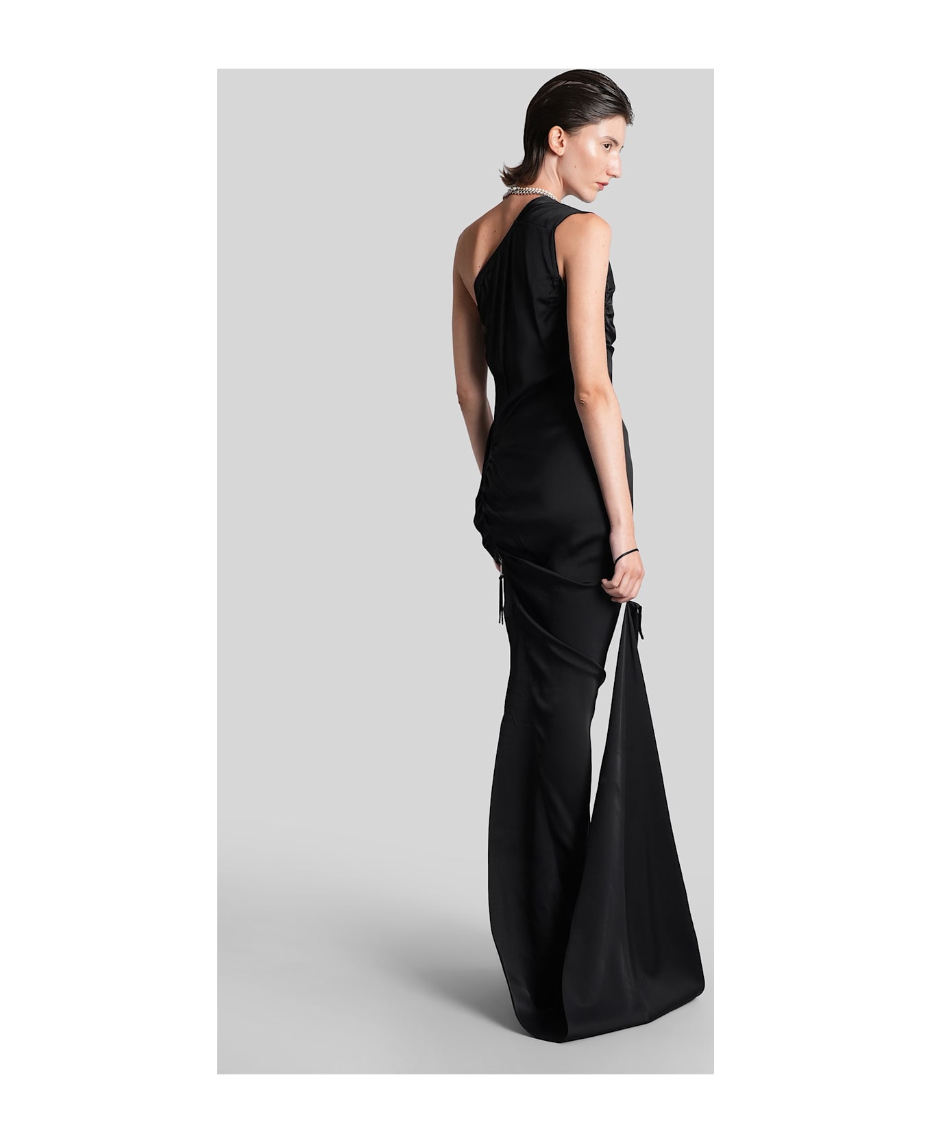 Vivienne Westwood Andreas Long Dress In Black Viscose - black