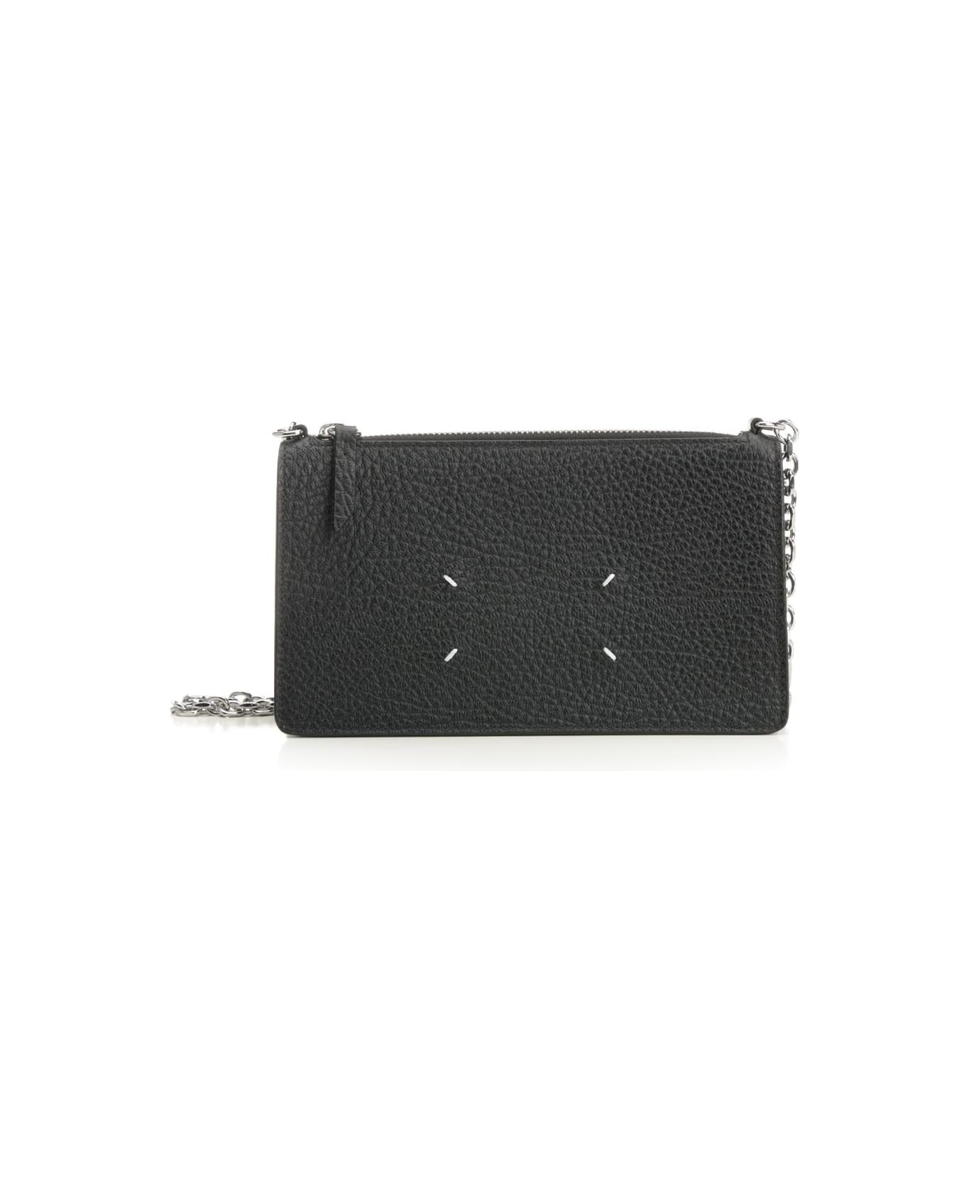 Maison Margiela Wallet With Zip - BLACK