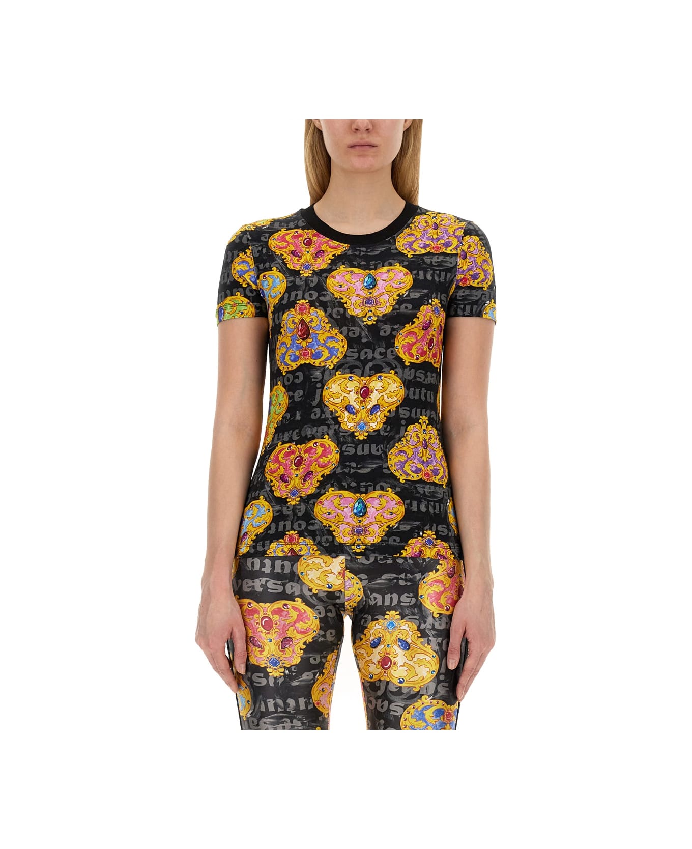 Versace Jeans Couture T-shirt With Print - MULTICOLOUR