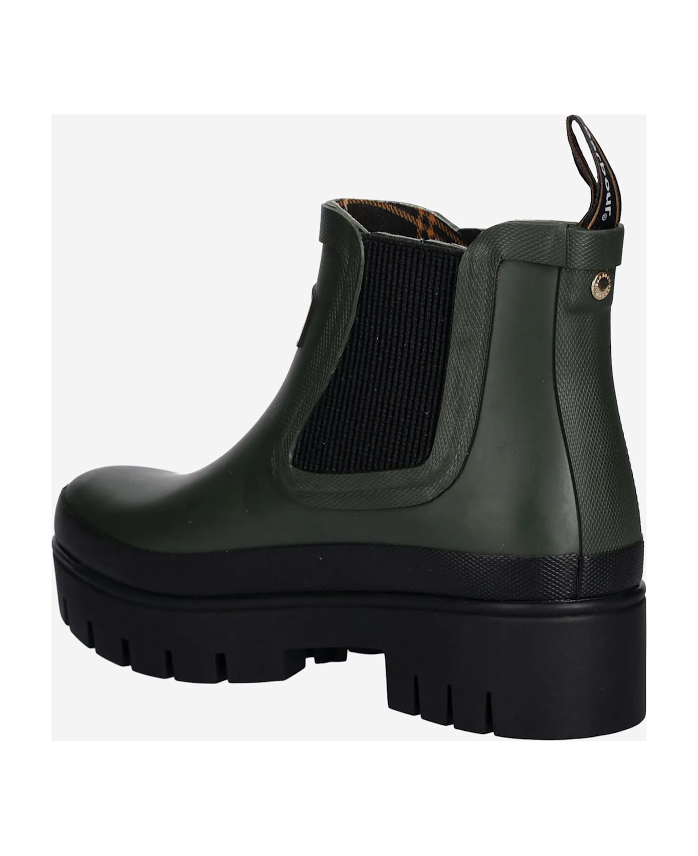 Barbour Halton Rubber Ankle Boots - VERDE SCURO