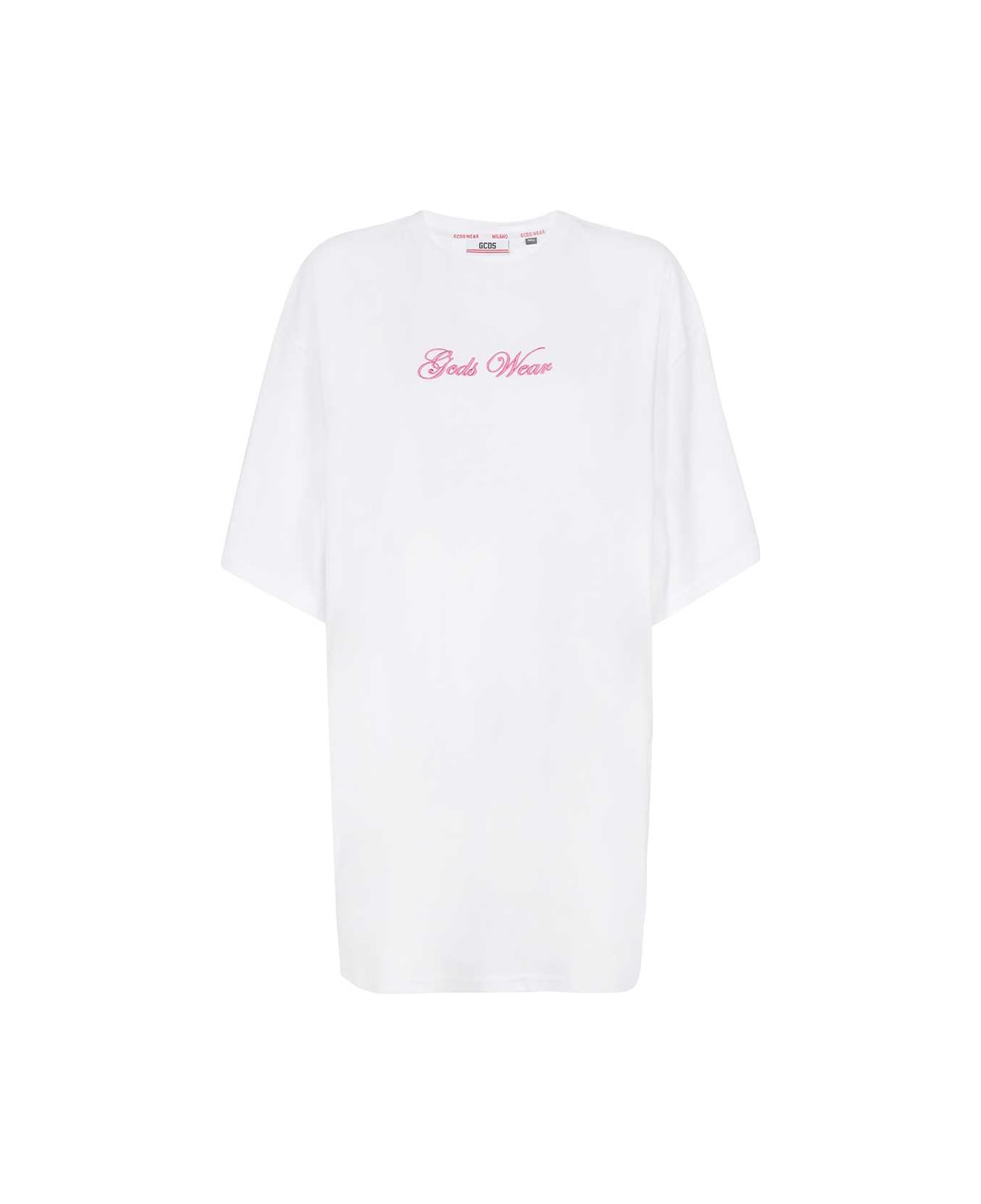 GCDS X Hello Kitty - Cotton T-shirt Dress - White