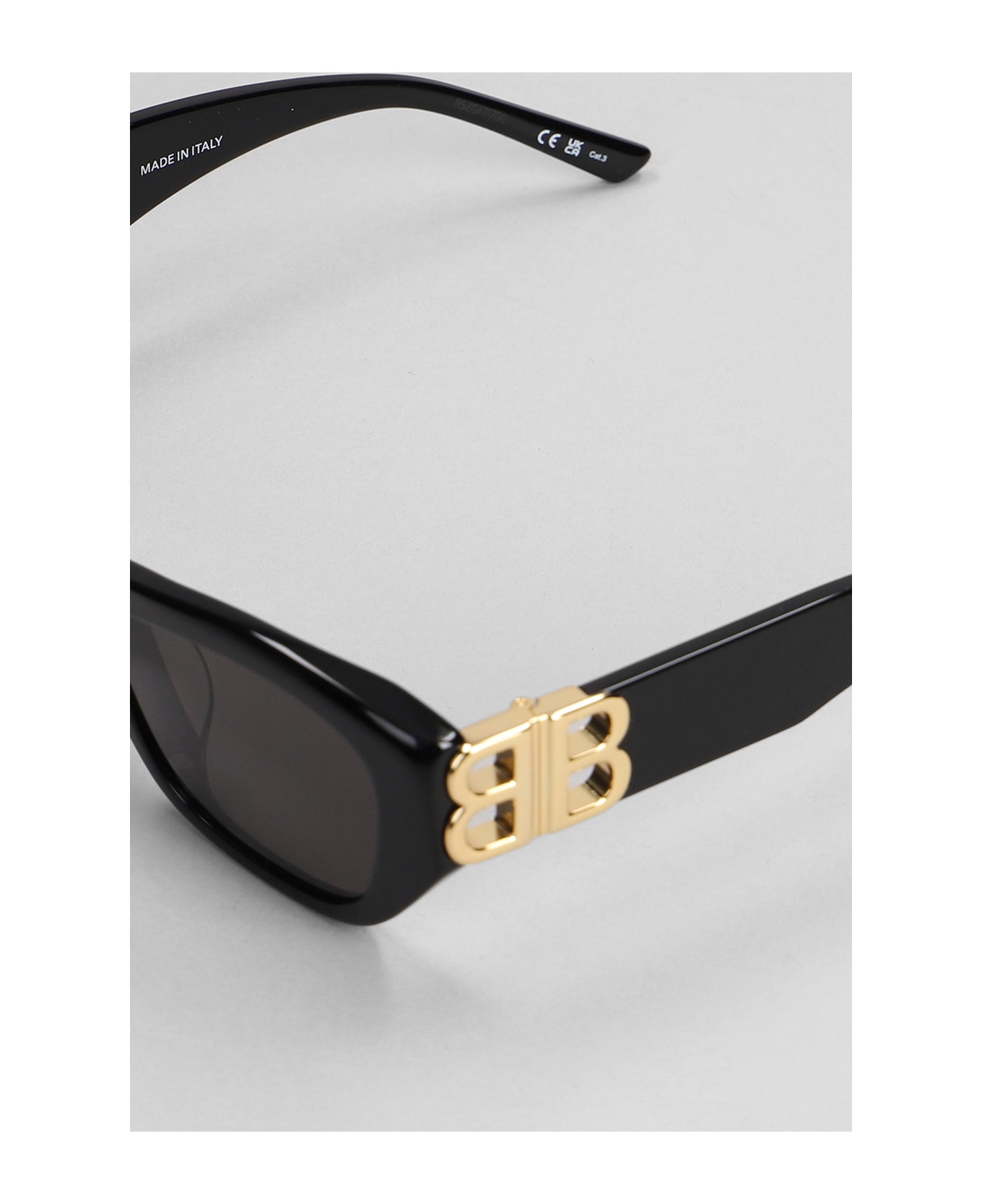 Balenciaga Dyn Ct 2.0 Af Sunglasses In Black Acetate - black