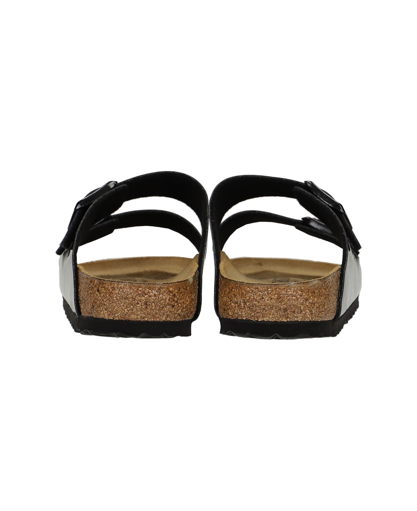 Birkenstock Arizona Flats In Black Patent Leather - Black
