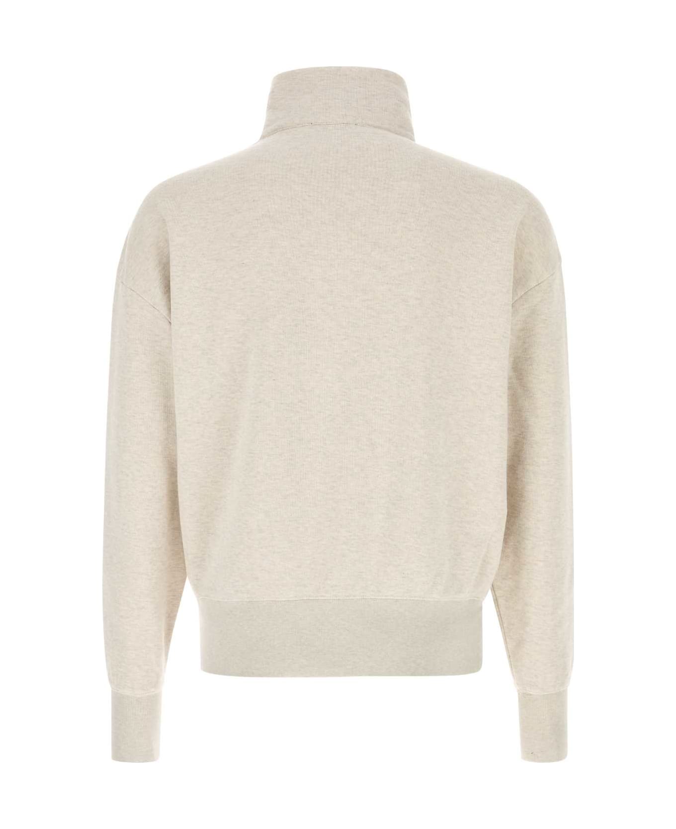 Prada Melange Sand Cotton Sweatshirt - NATURALE