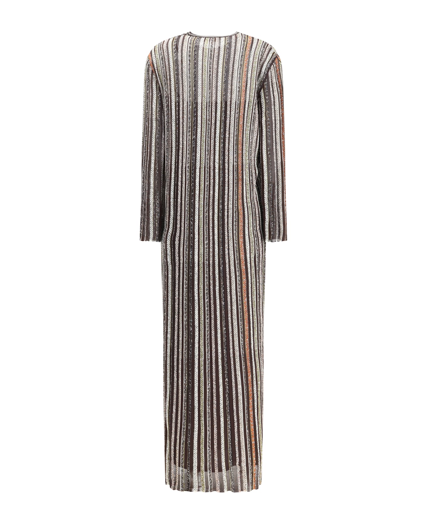 Missoni Striped Long Dress With Sequins