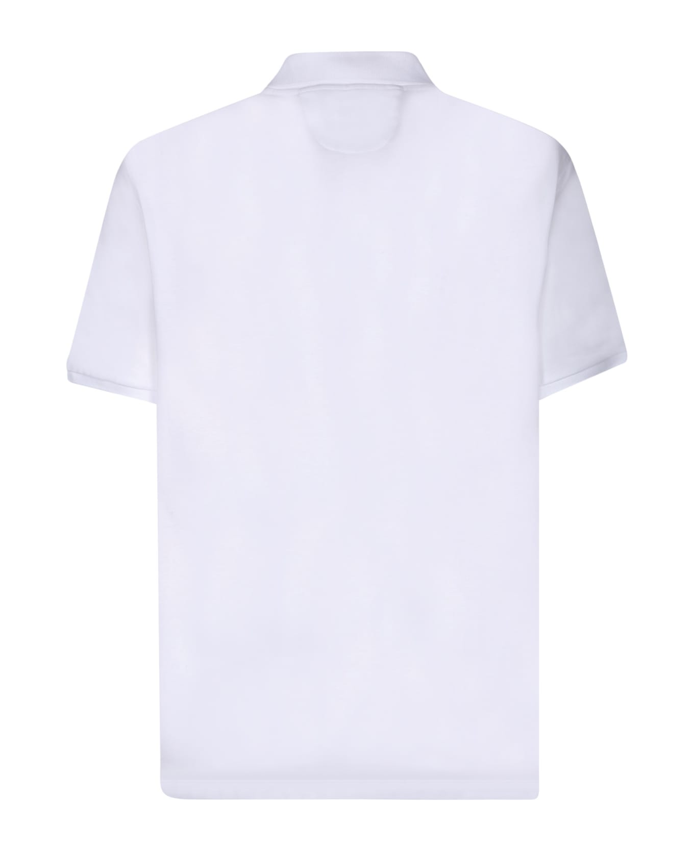 Ferrari Cotton Piquã© White Polo Shirt - White