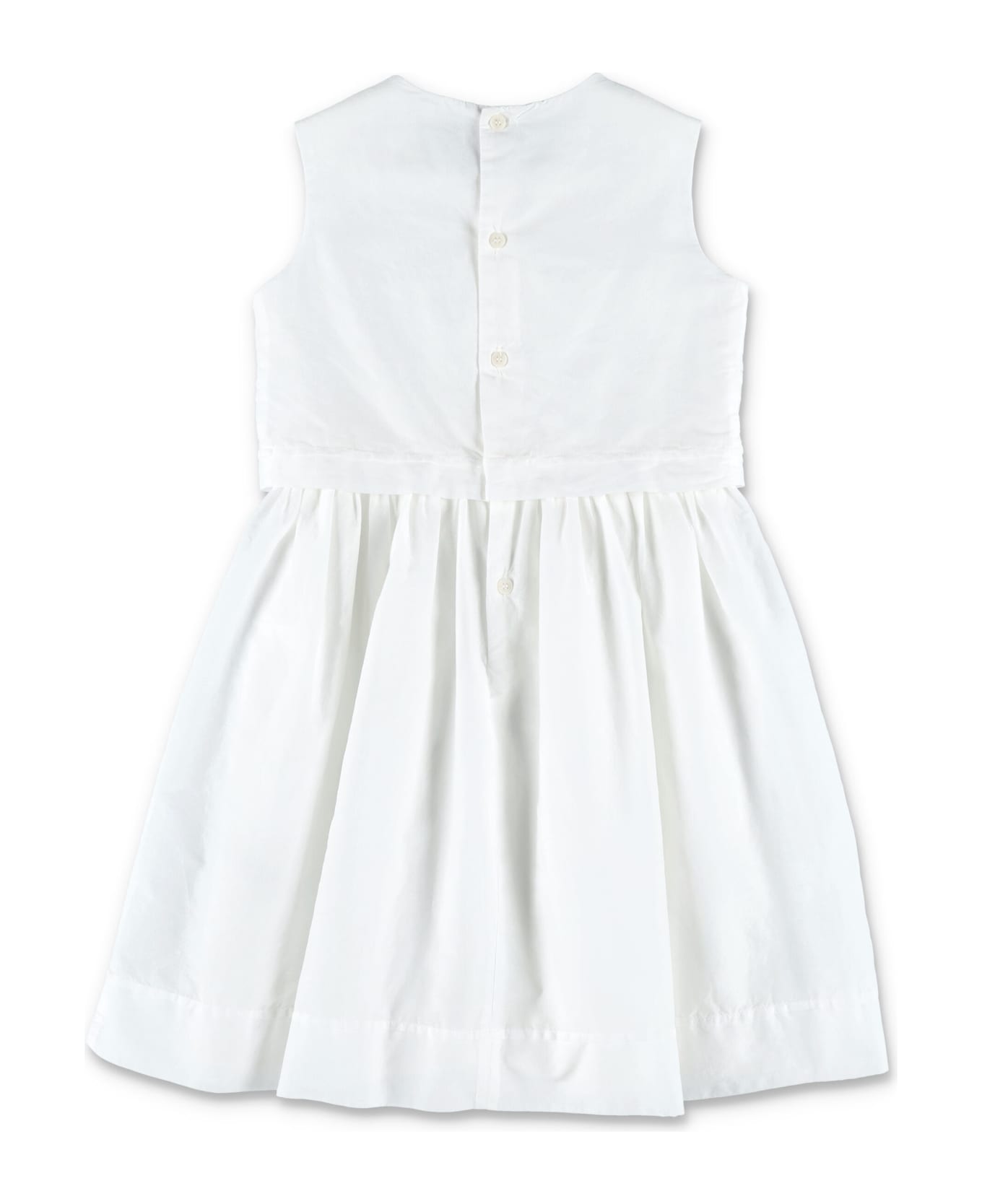 Il Gufo Cotton Voile Dress - WHITE