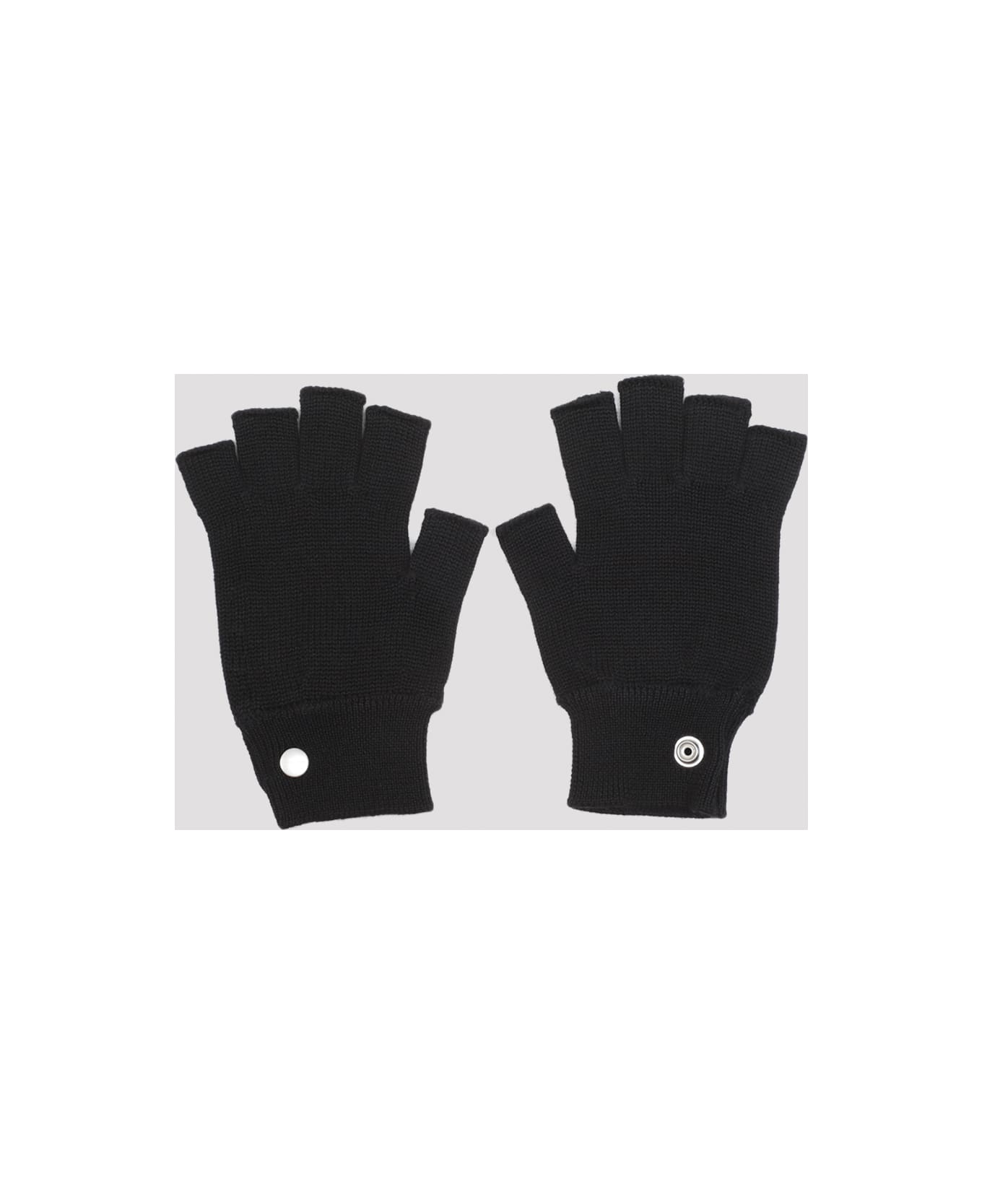 Rick Owens Fingerless Gloves - Black