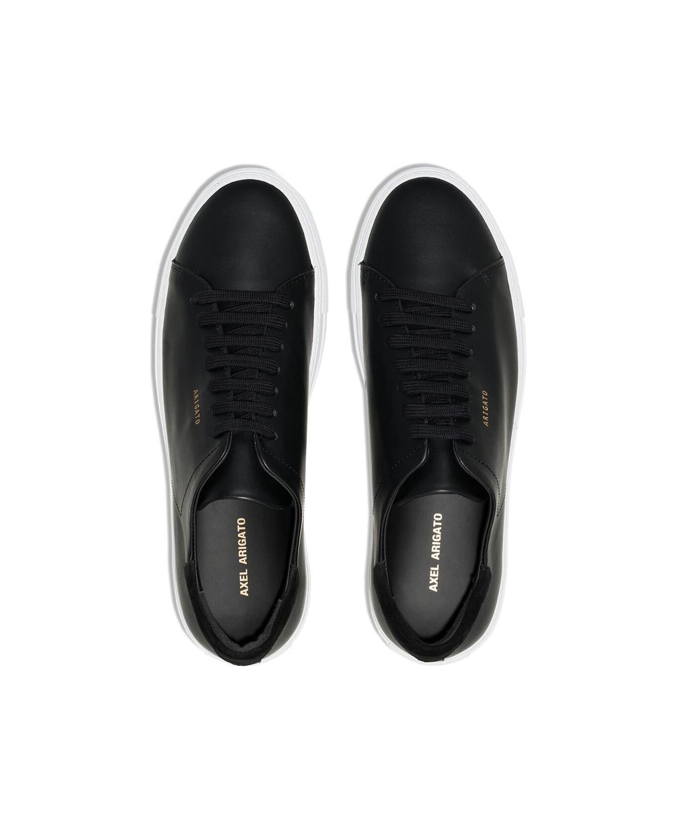 Axel Arigato Black 'clean' Sneakers With Logo In Calf Leather Man - Black スニーカー