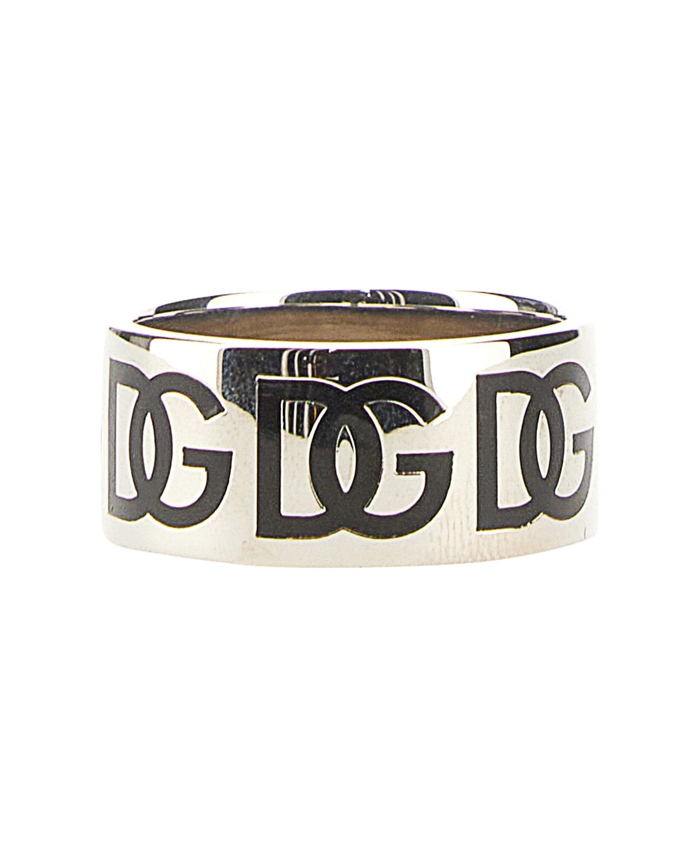Dolce & Gabbana Logo Ring - ARGENTO リング