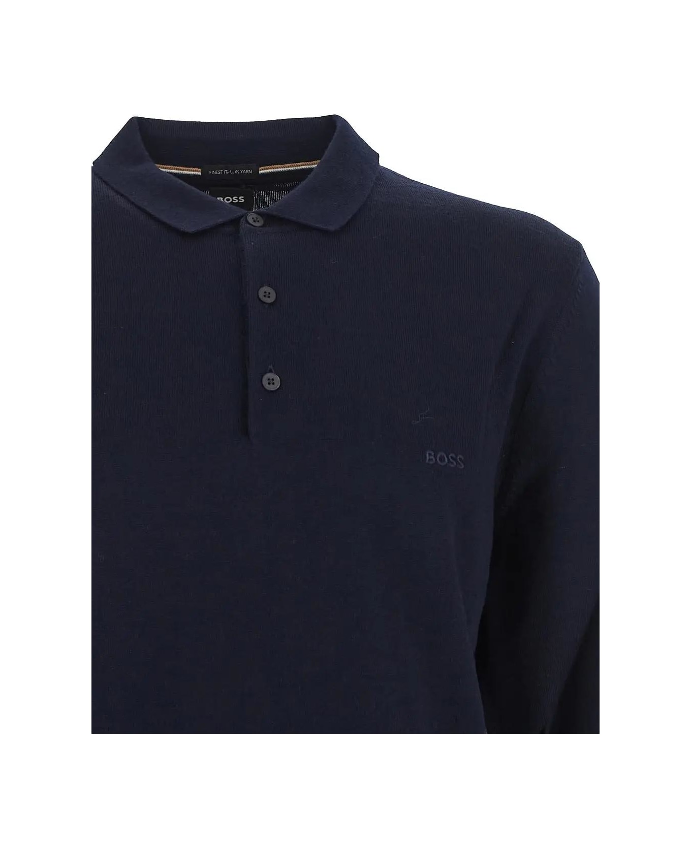 Hugo Boss Wool Polo - BLUE