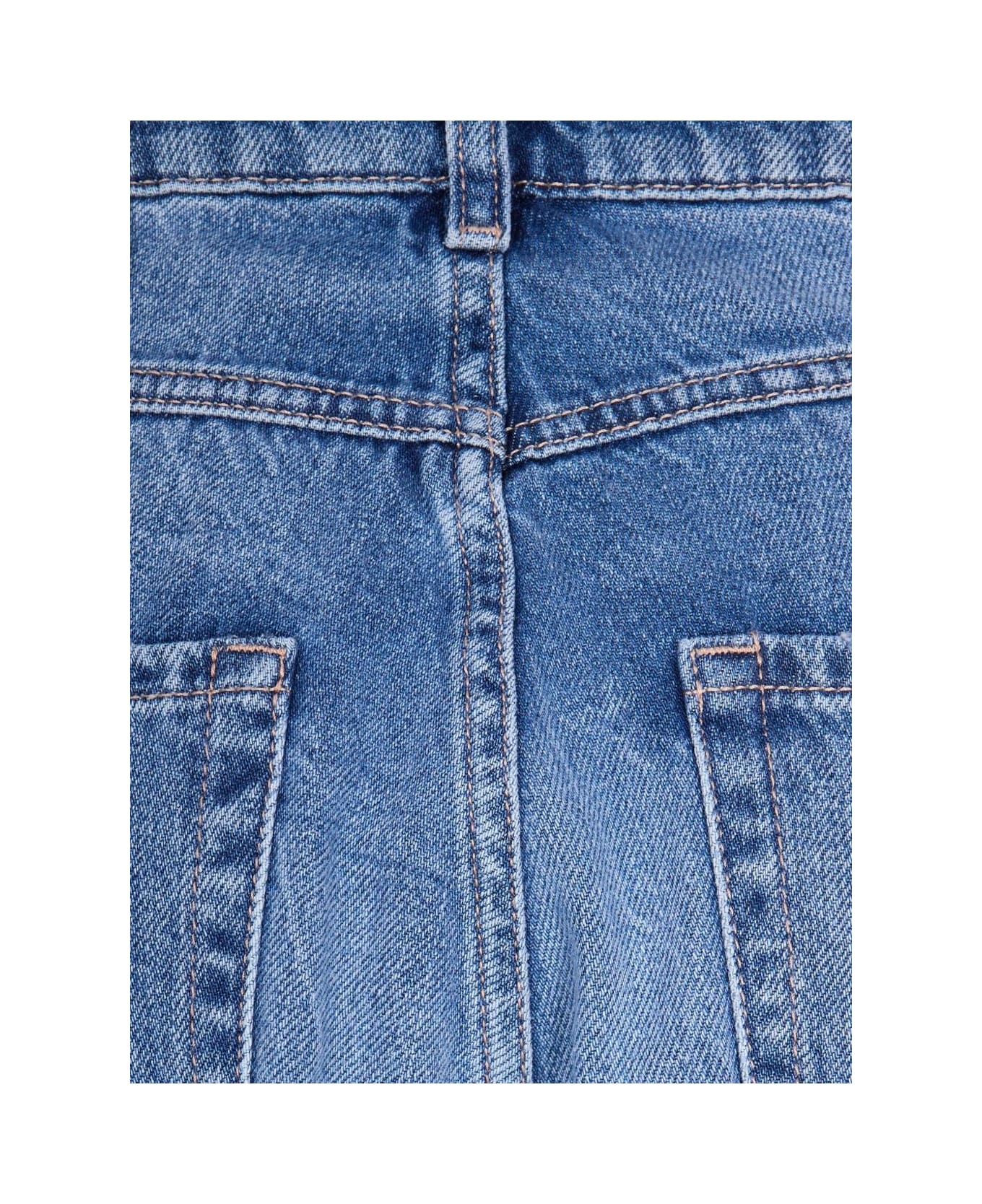 Icon Denim Five-pocket Cotton Jeans - Blue