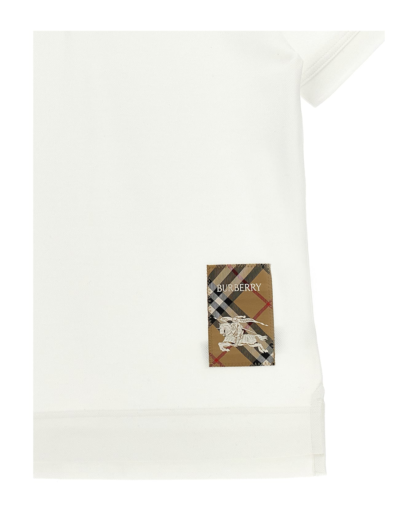 Burberry Logo Polo Shirt - White
