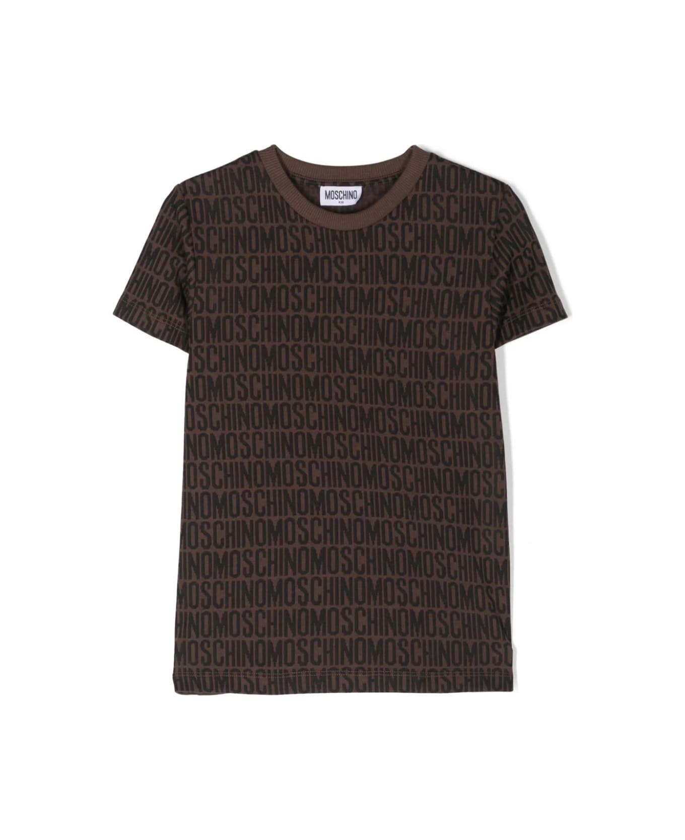 Moschino T-shirt Con Logo - Brown Tシャツ＆ポロシャツ
