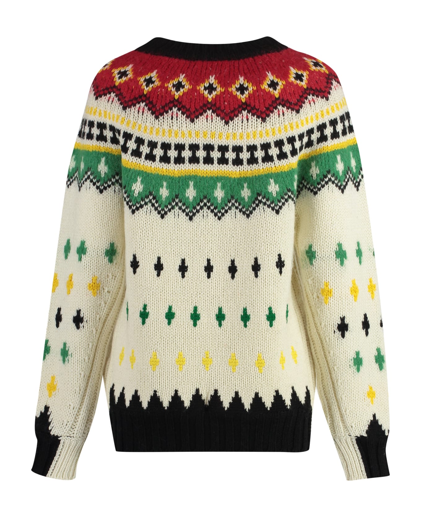 Moncler Grenoble Jacquard Wool Sweater - Multicolor