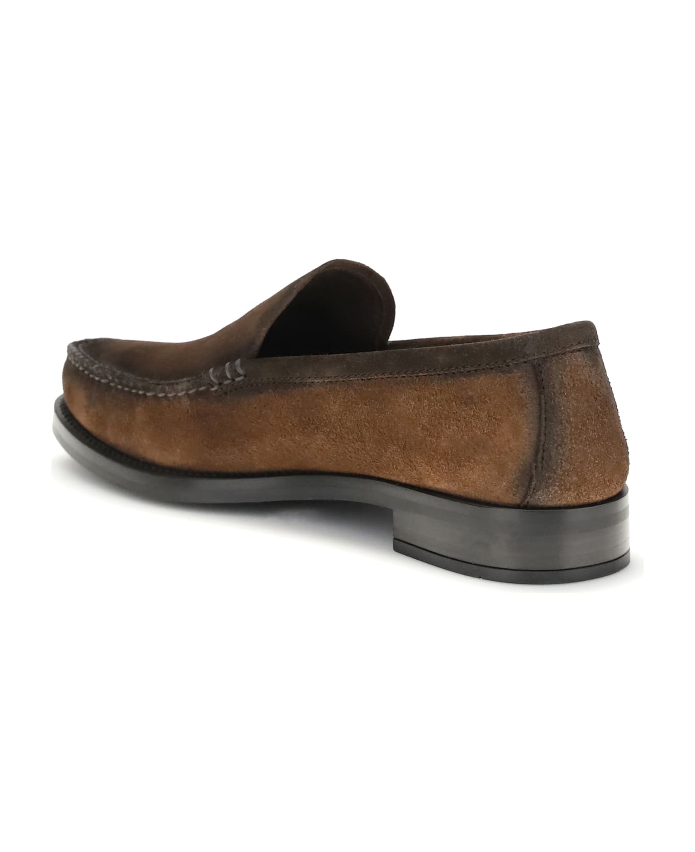 Prada Loafers With A Vintage-effect In Suede Leather