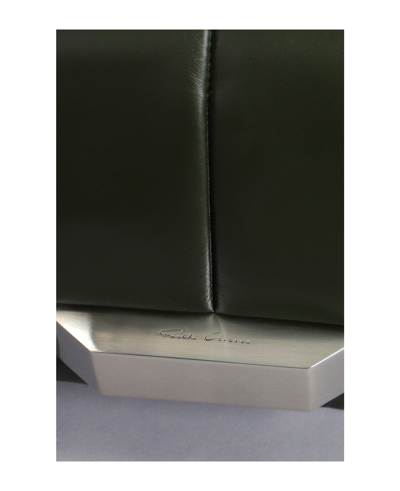 Rick Owens Clutch In Green Leather - green