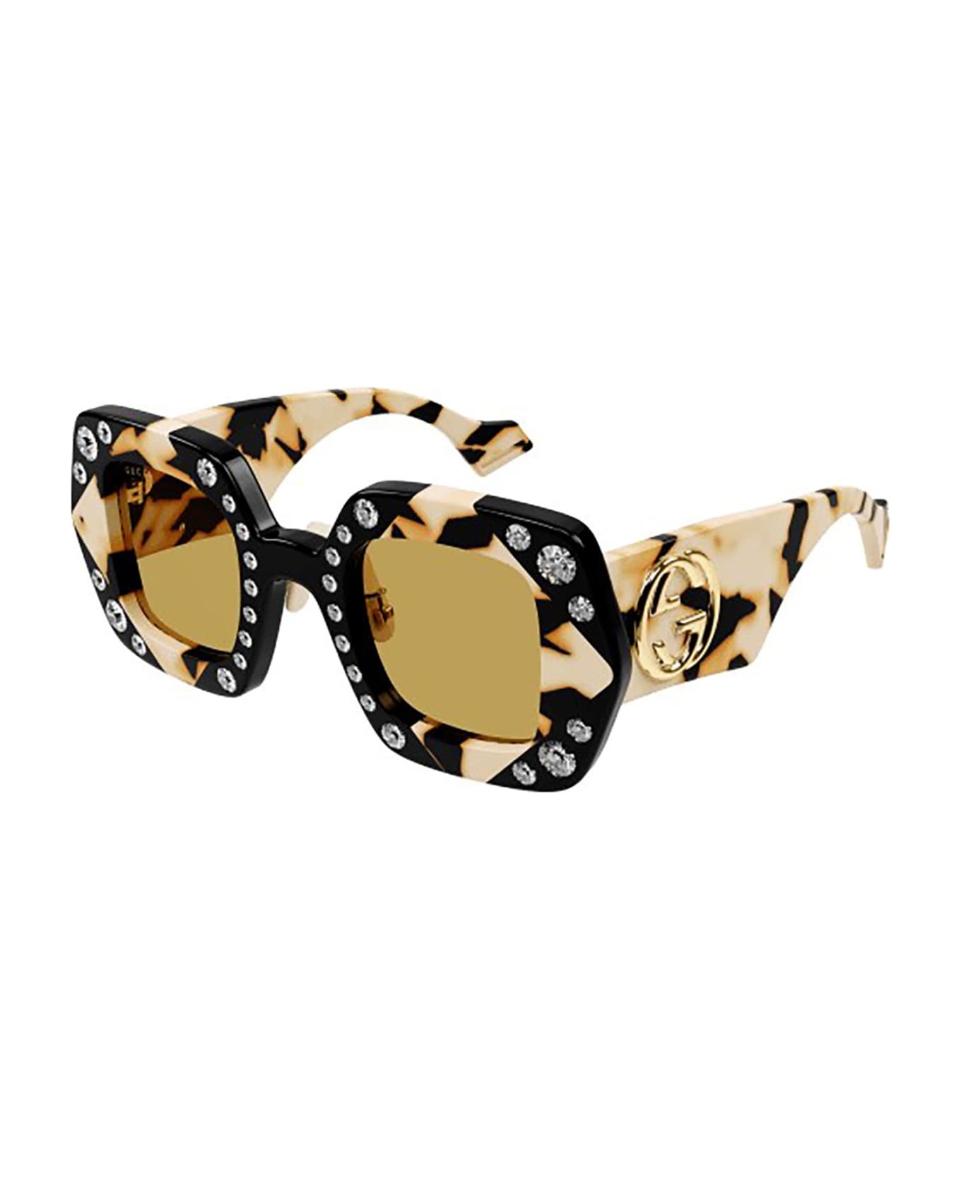 Gucci Eyewear GG1330S Sunglasses - Black Ivory Yellow サングラス