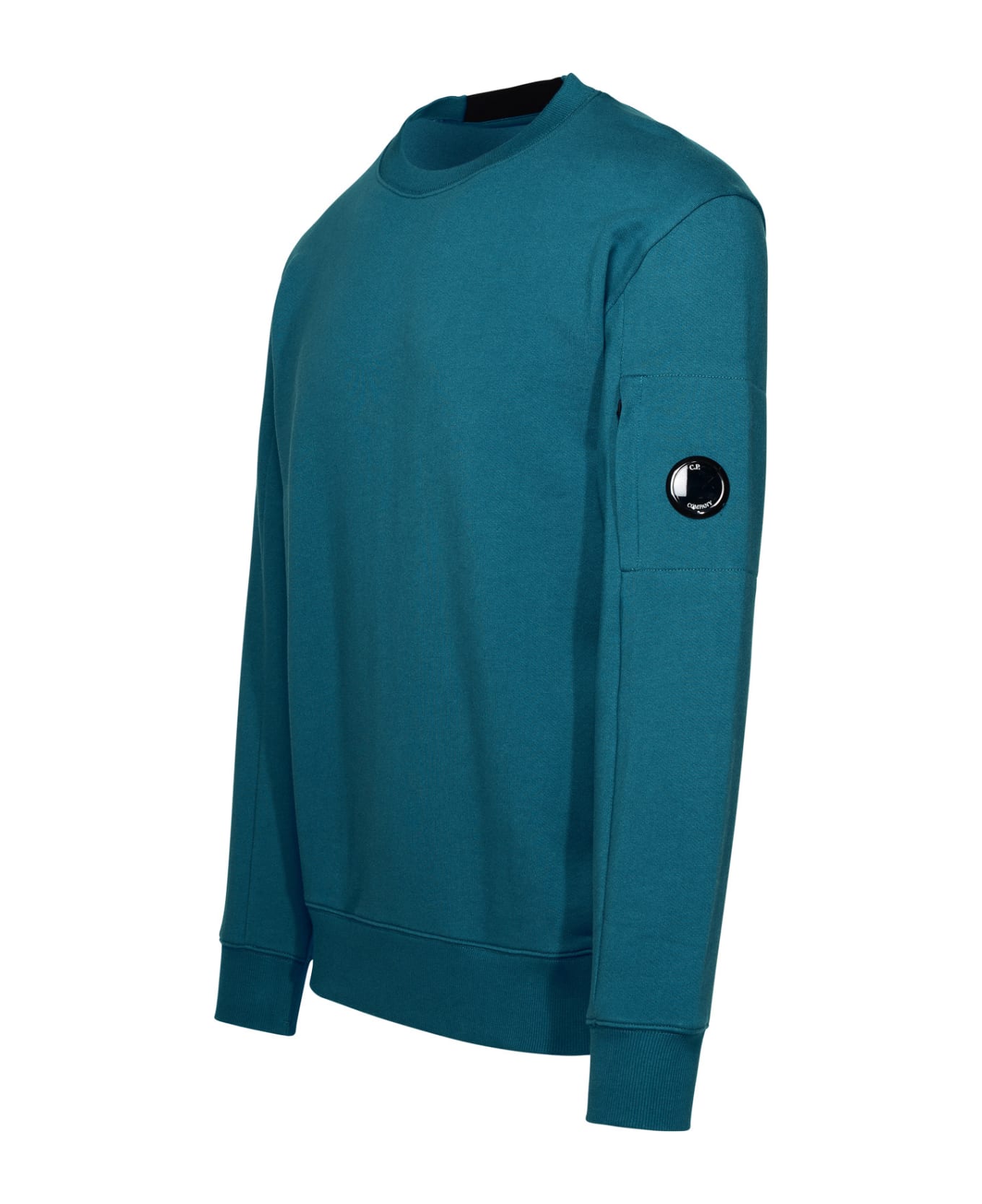 C.P. Company 'diagonal Raised Fleece' Blue Cotton Sweatshirt - Blue ニットウェア